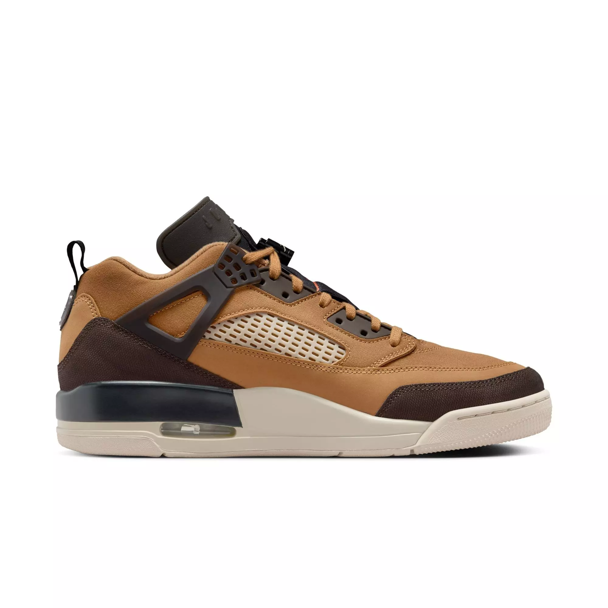 Jordan Spizike Low "Flax/Baroque Brown/Black/Sanddrift" Men's Shoe - BROWN/BLACK
