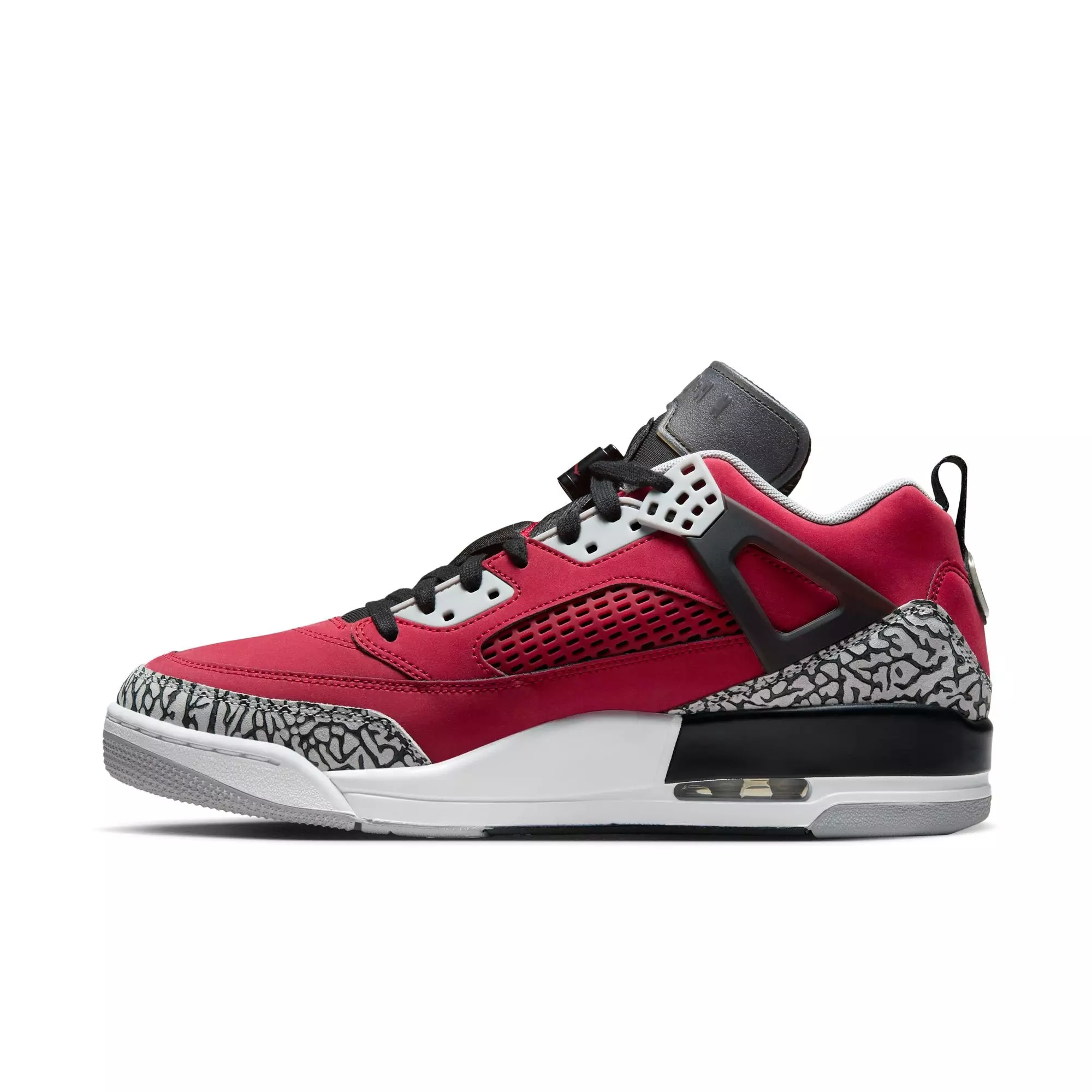 Jordan Spizike Low "Gym Red/Black/Wolf Grey/Cool Grey" Men's Shoe - RED/BLACK/GREY