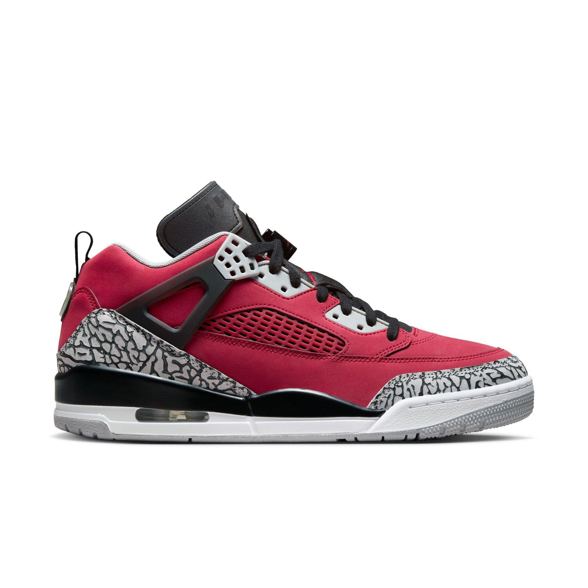 Jordan Spizike Low "Gym Red/Black/Wolf Grey/Cool Grey" Men's Shoe - RED/BLACK/GREY