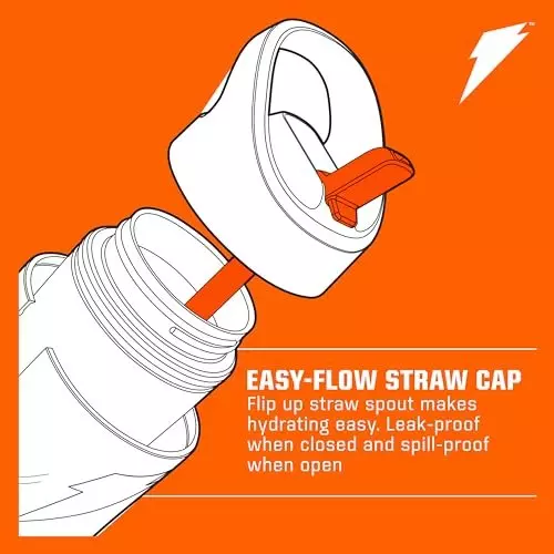 Gatorade 12oz Rookie Stainless Steel Water Bottle-Grey - GREY