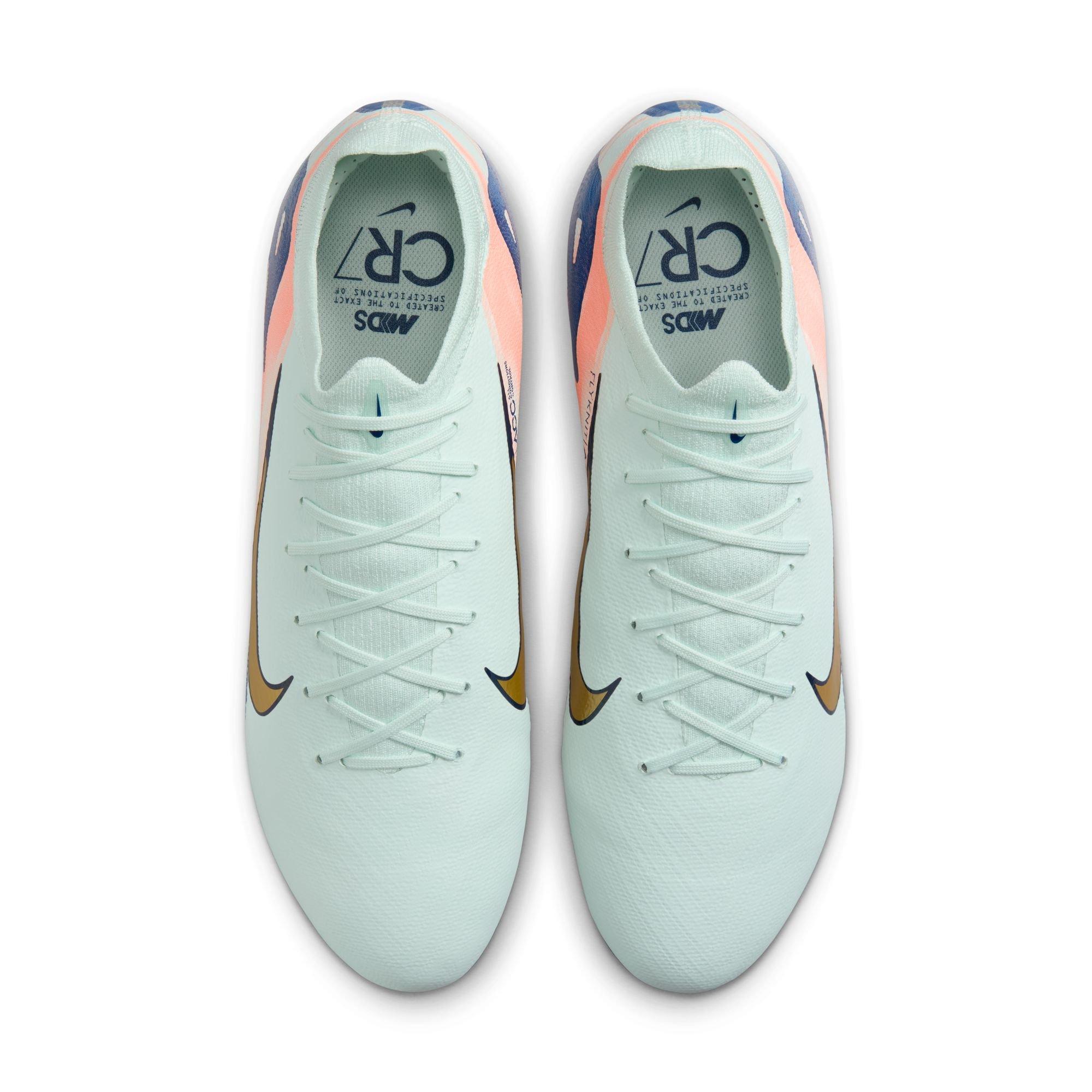 Nike Vapor 16 Pro Mercurial Dream Speed "Barely Green" Men's Soccer Cleat - GREEN/GOLD Thumbnail View 10