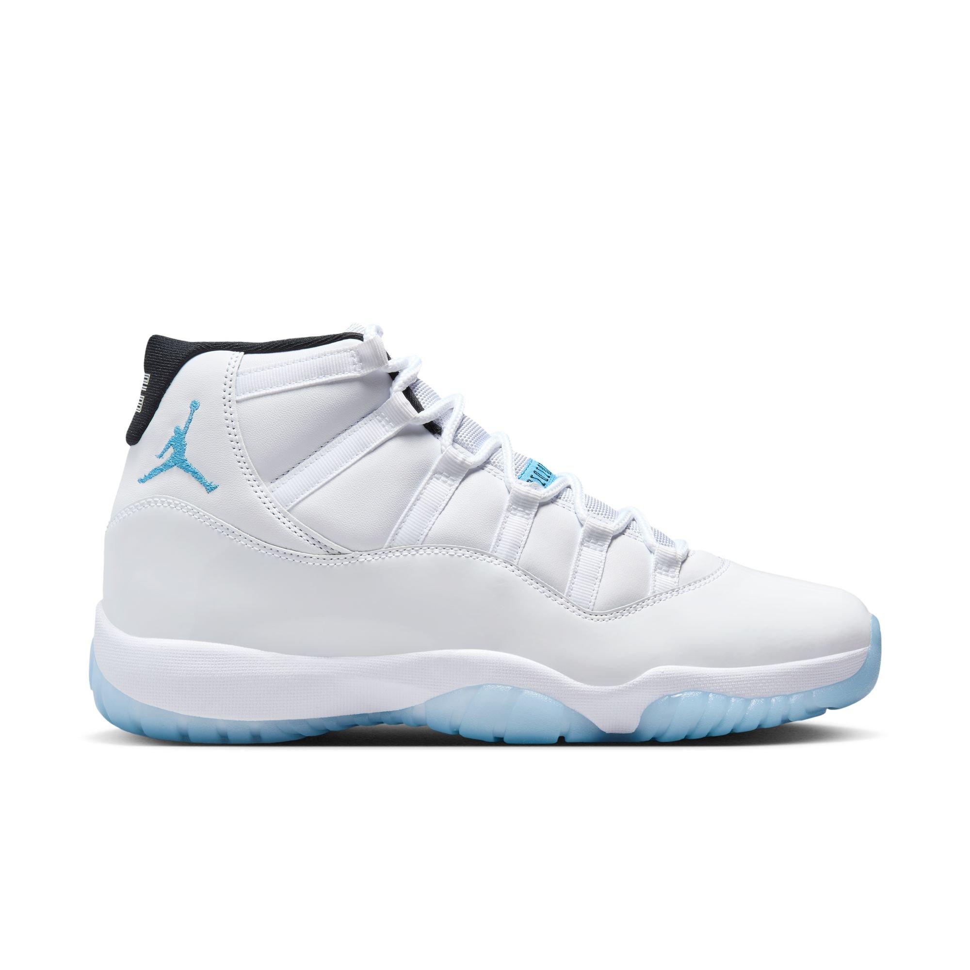 Jordan 11 Retro "Legend Blue" Men's Shoe - WHITE/LEGEND BLUE/BLACK Thumbnail View 1