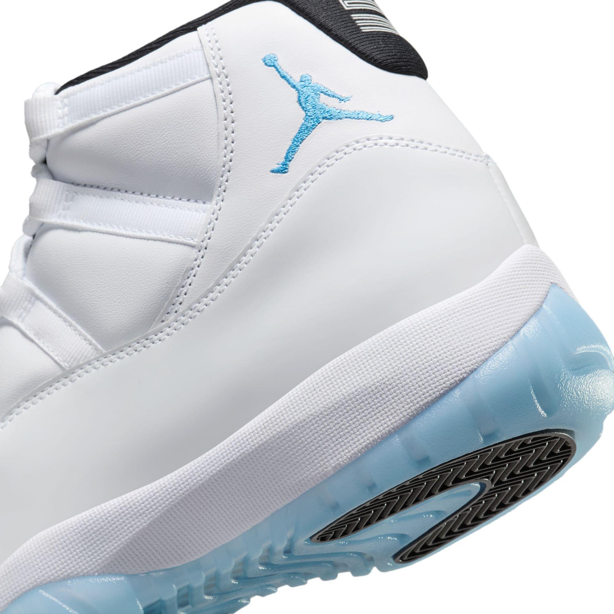Jordan 11 Retro "Legend Blue" Men's Shoe - WHITE/LEGEND BLUE/BLACK Thumbnail View 5