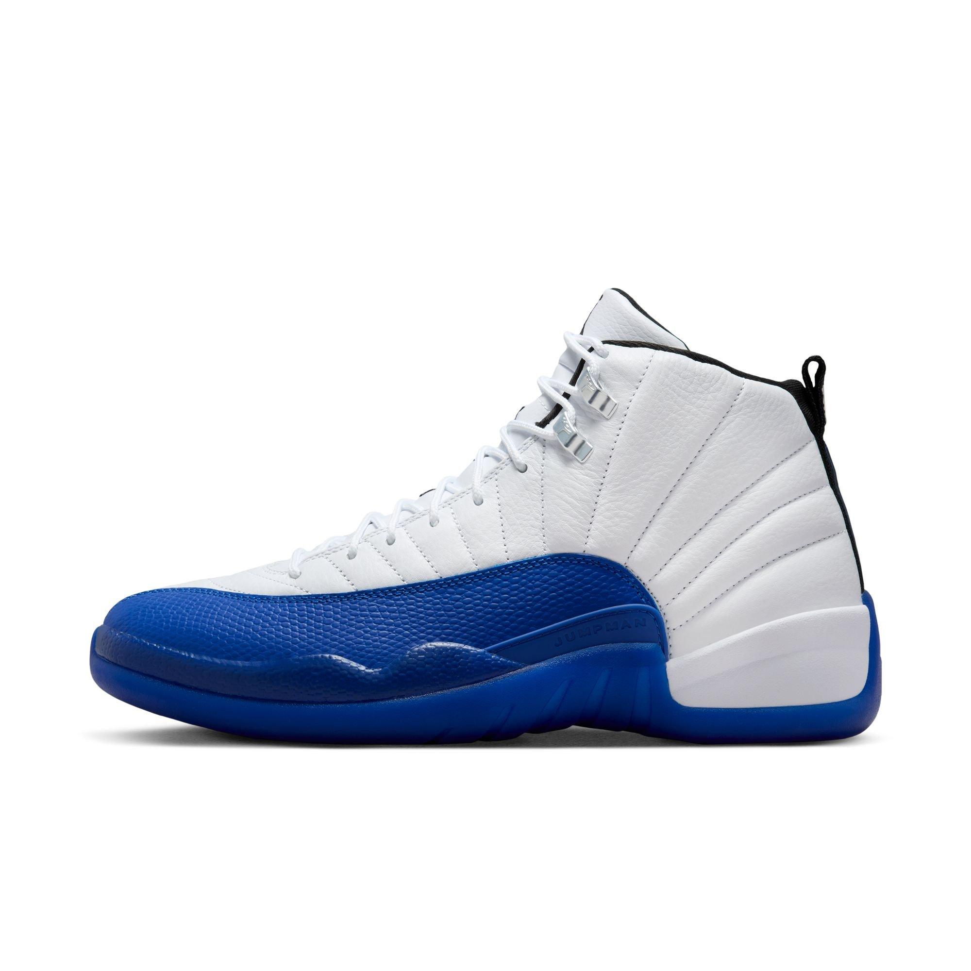 Jordan 12 Retro "White and Game Royal" Men's Shoe