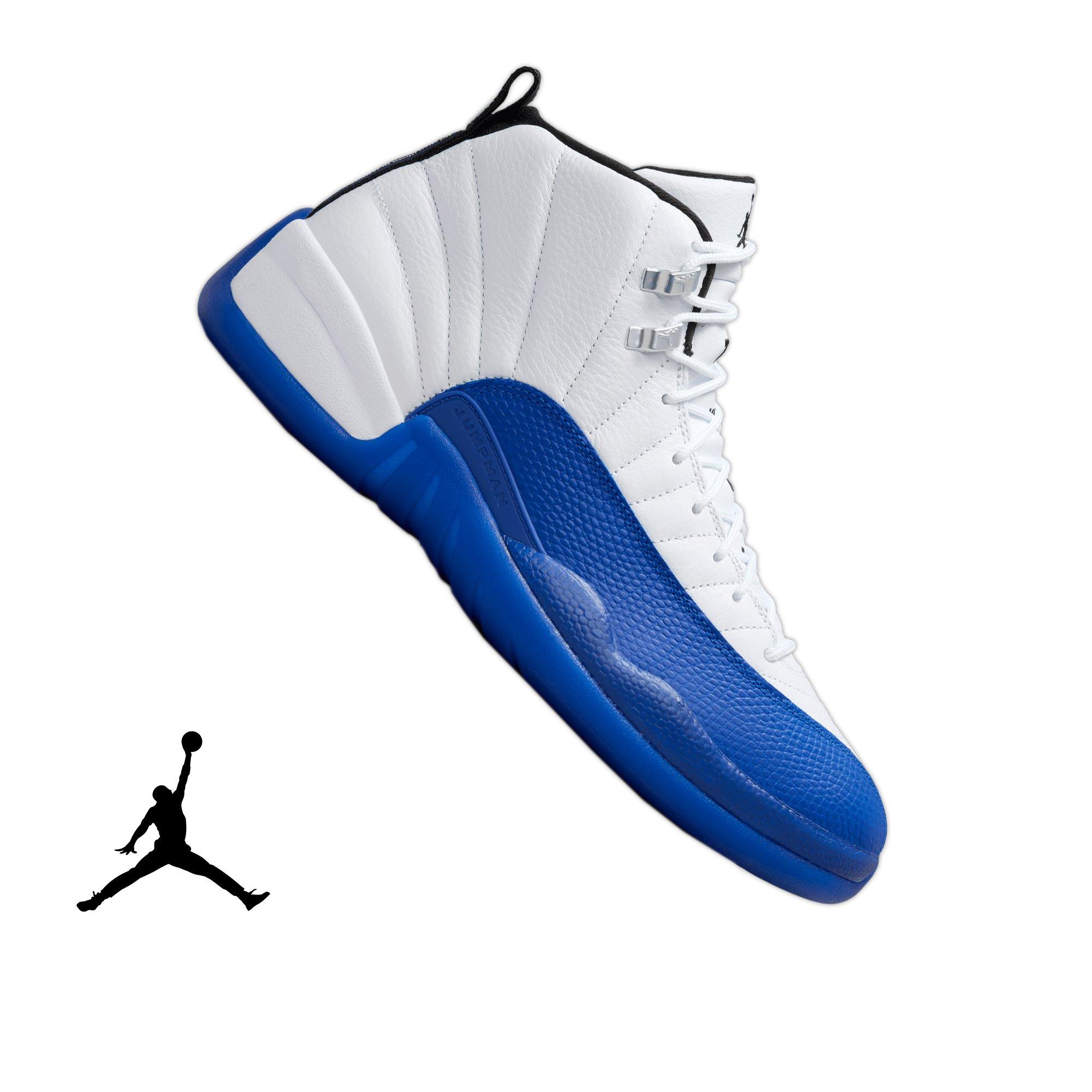 Jordan 12 Retro "White and Game Royal" Men's Shoe