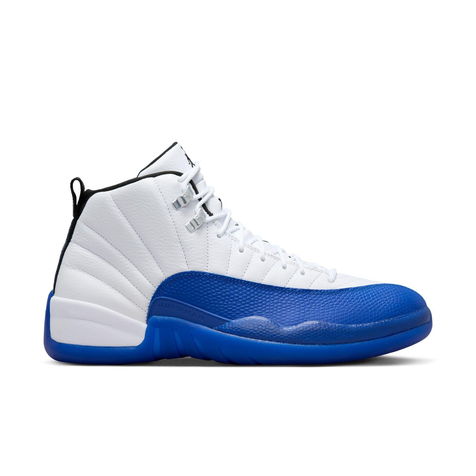 Jordan 12 Retro "White and Game Royal" Men's Shoe