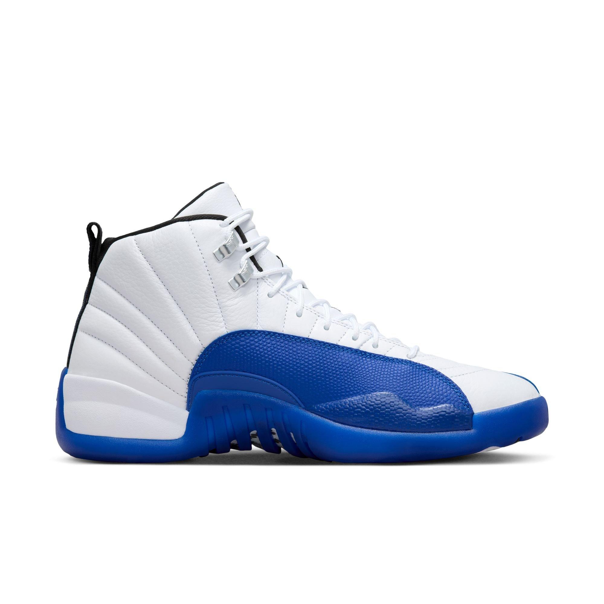 Jordan 12 Retro White and Game Royal Men s Shoe Hibbett