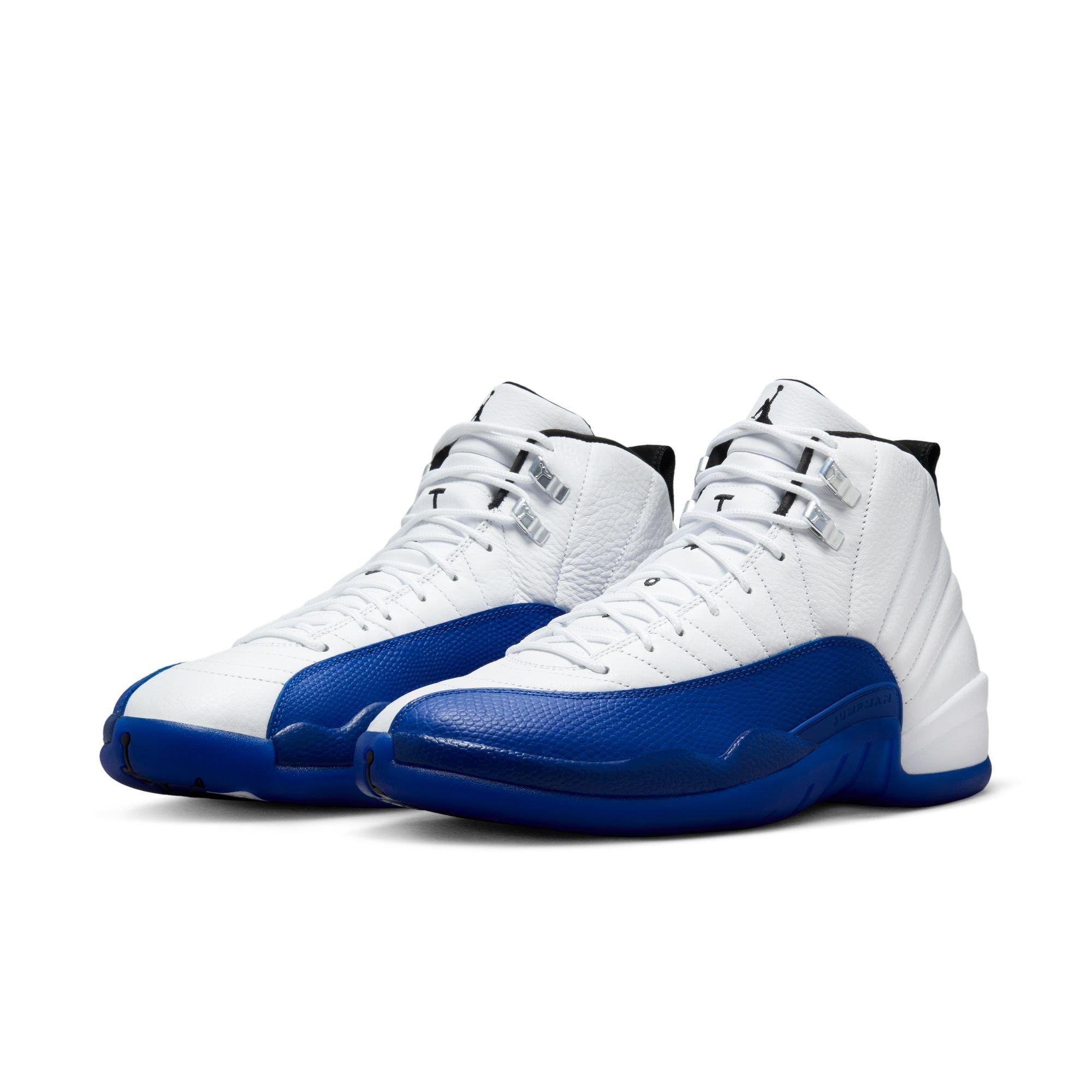 Jordan 12 Retro "White and Game Royal" Men's Shoe