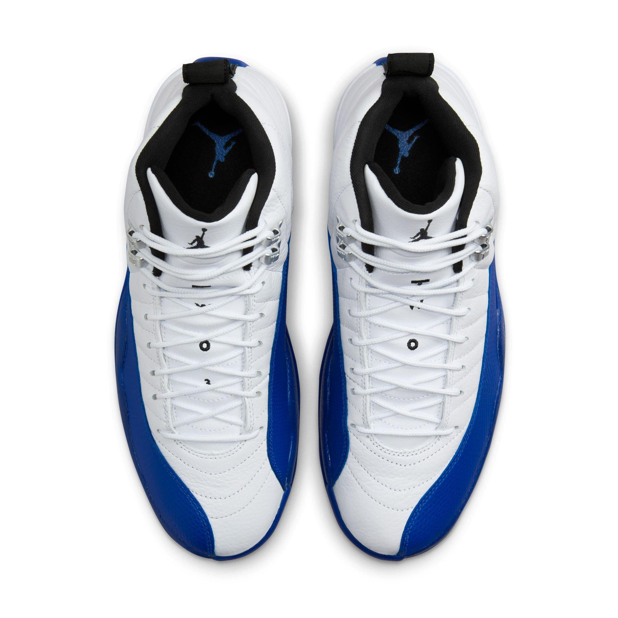 Jordan 12 Retro "White and Game Royal" Men's Shoe