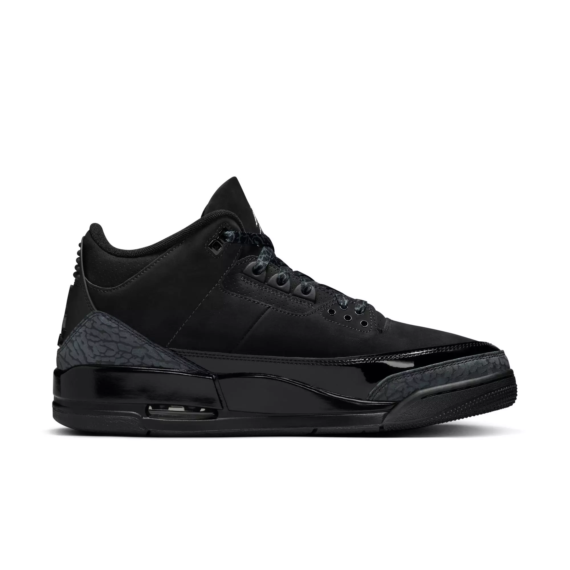 Jordan 3 Retro "Black Cat" Men's Shoe - BLACK/DARK CHARCOAL/WHITE