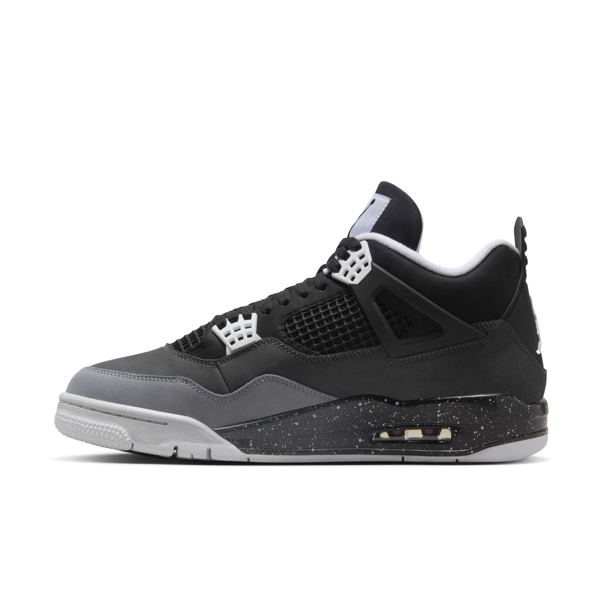 Jordan 4 Retro "Fear" Men's Shoe - BLACK/WHITE/ANTHRACITE Thumbnail View 9