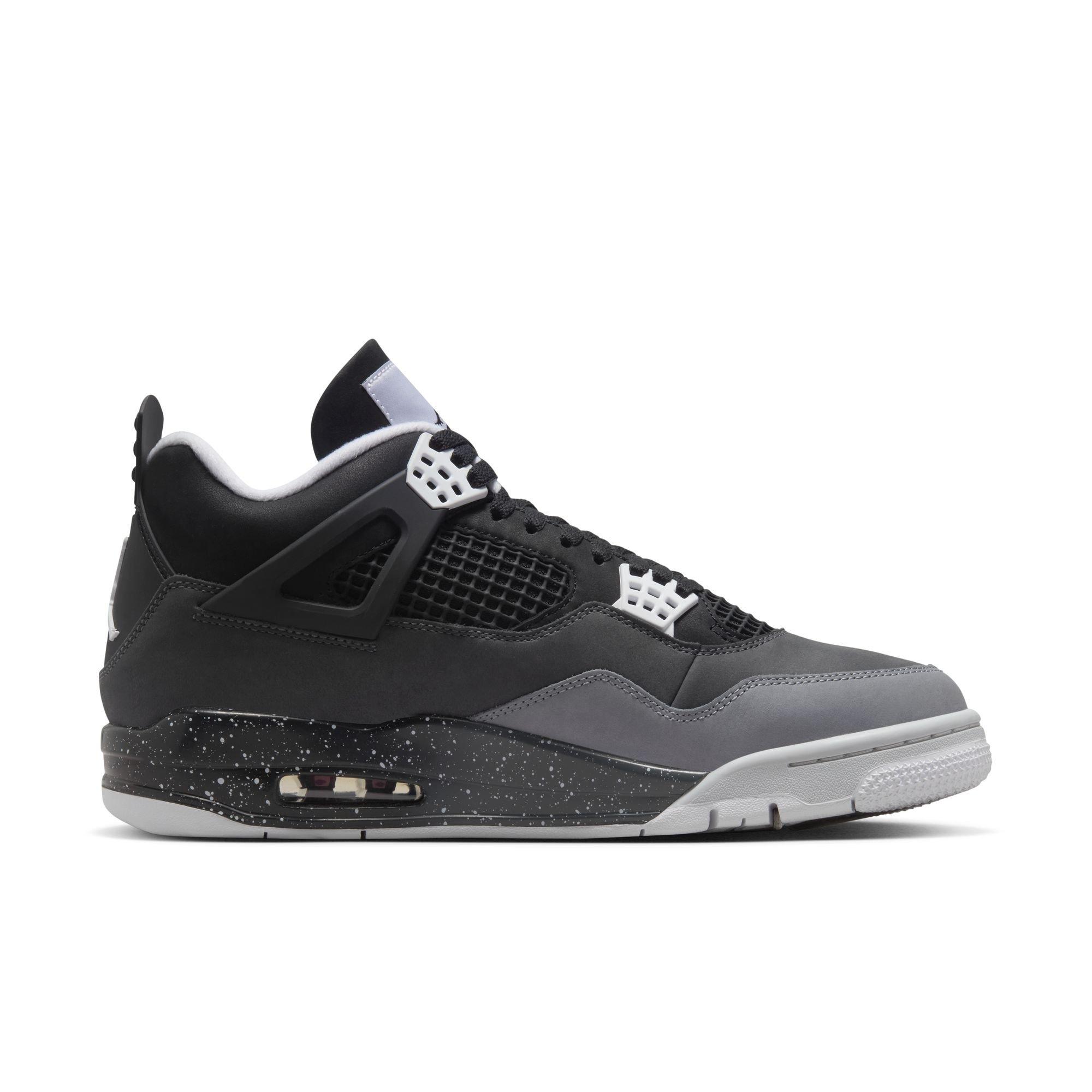 Jordan 4 Retro "Fear" Men's Shoe - BLACK/WHITE/ANTHRACITE Thumbnail View 2