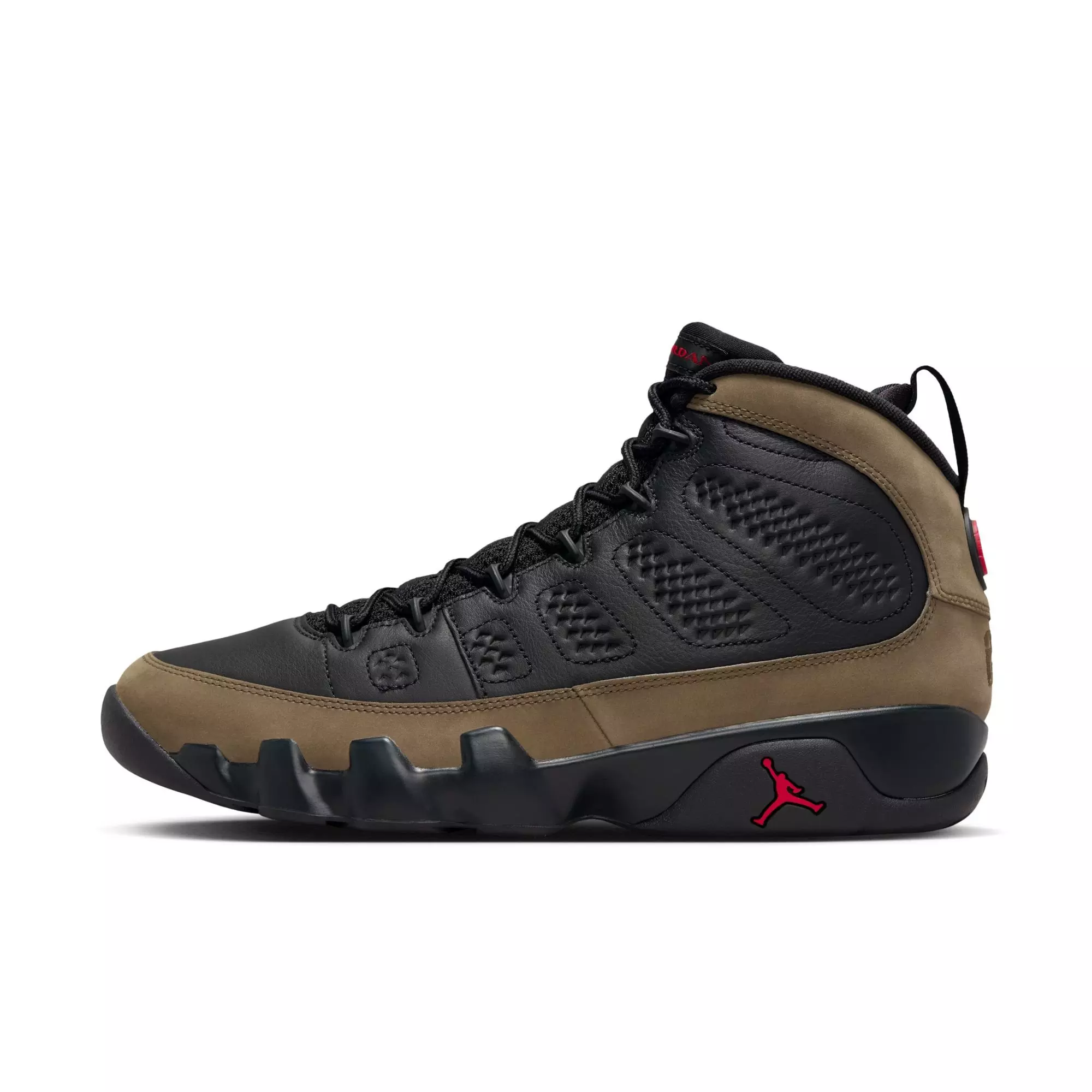 Jordan 9 Retro "Olive" Men's Shoe - BLACK/TRUE RED/LIGHT OLIVE