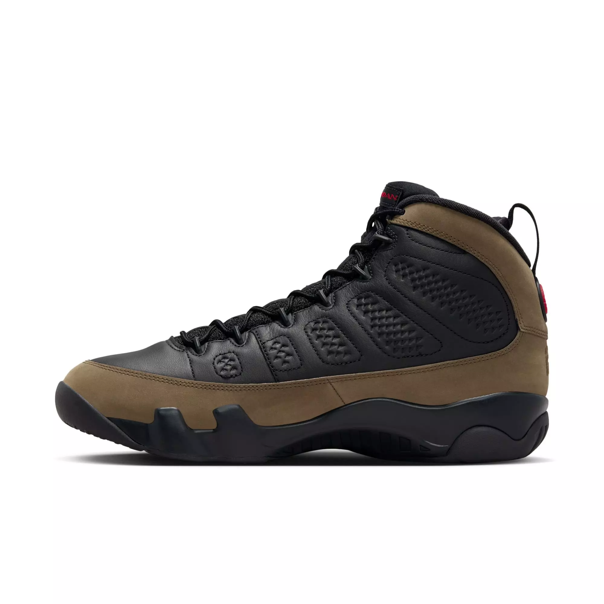 Jordan 9 Retro "Olive" Men's Shoe - BLACK/TRUE RED/LIGHT OLIVE