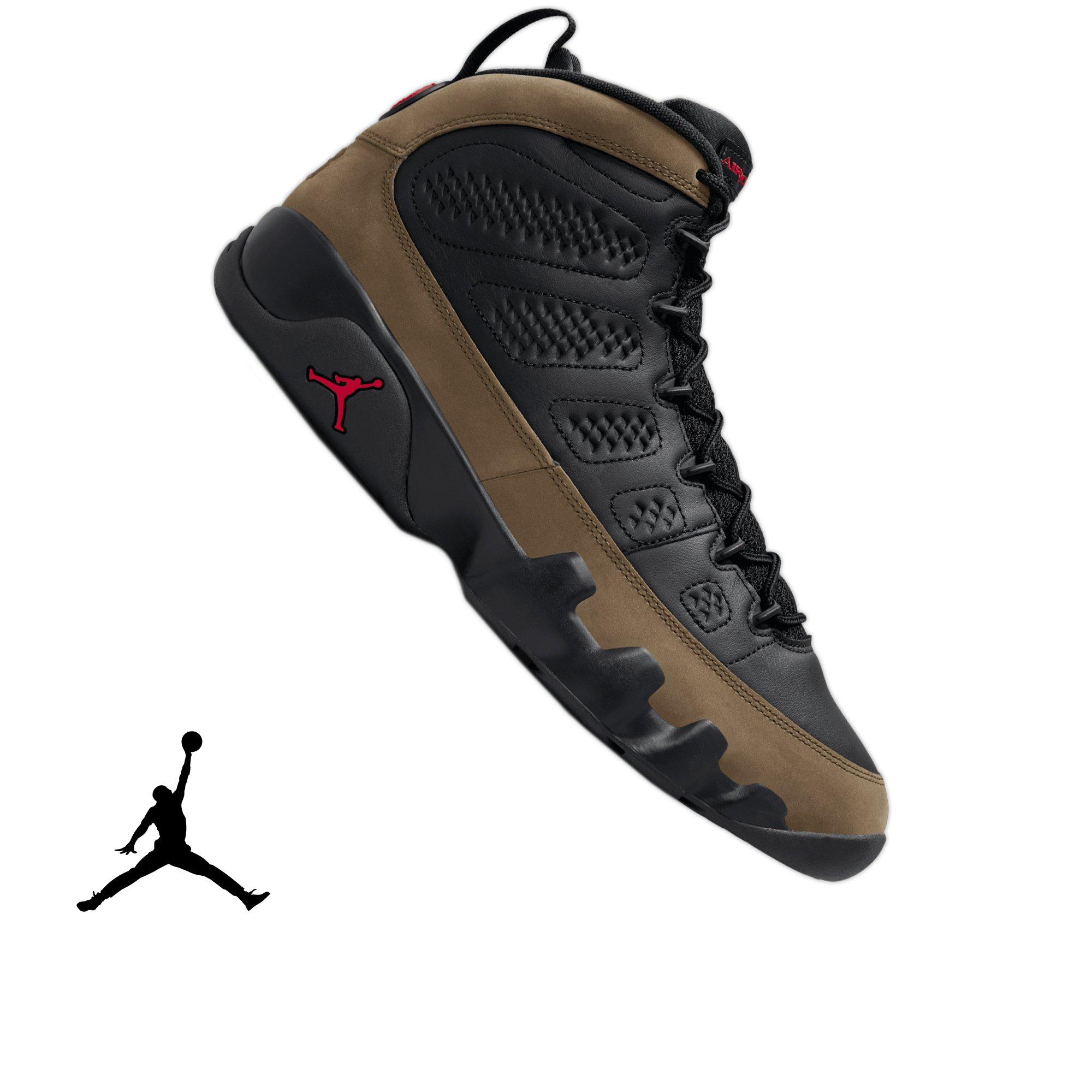 Jordan 9 Retro "Olive" Men's Shoe - BLACK/TRUE RED/LIGHT OLIVE