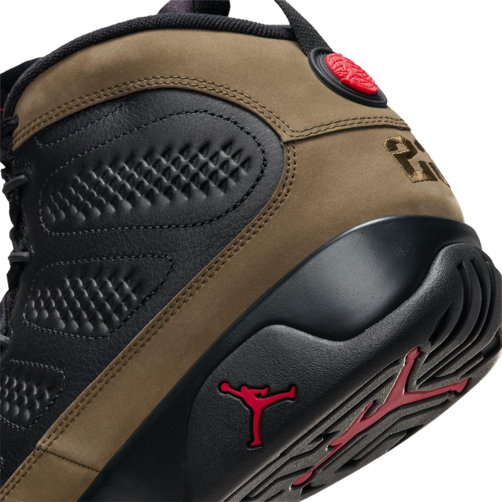 Jordan 9 Retro "Olive" Men's Shoe - BLACK/TRUE RED/LIGHT OLIVE Thumbnail View 5