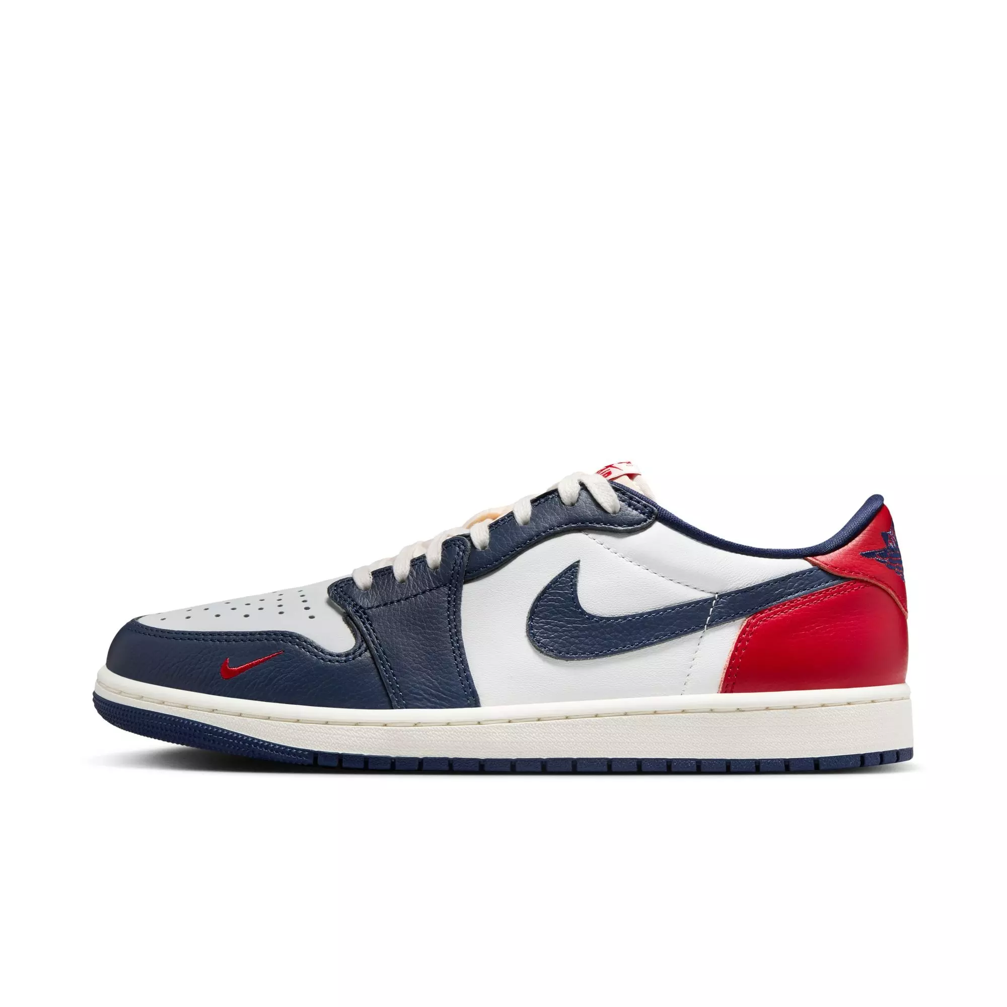 Jordan 1 Retro Low "Howard University" Men's Shoe - SUMMIT WHITE/GYM RED/MIDNIGHT NAVY