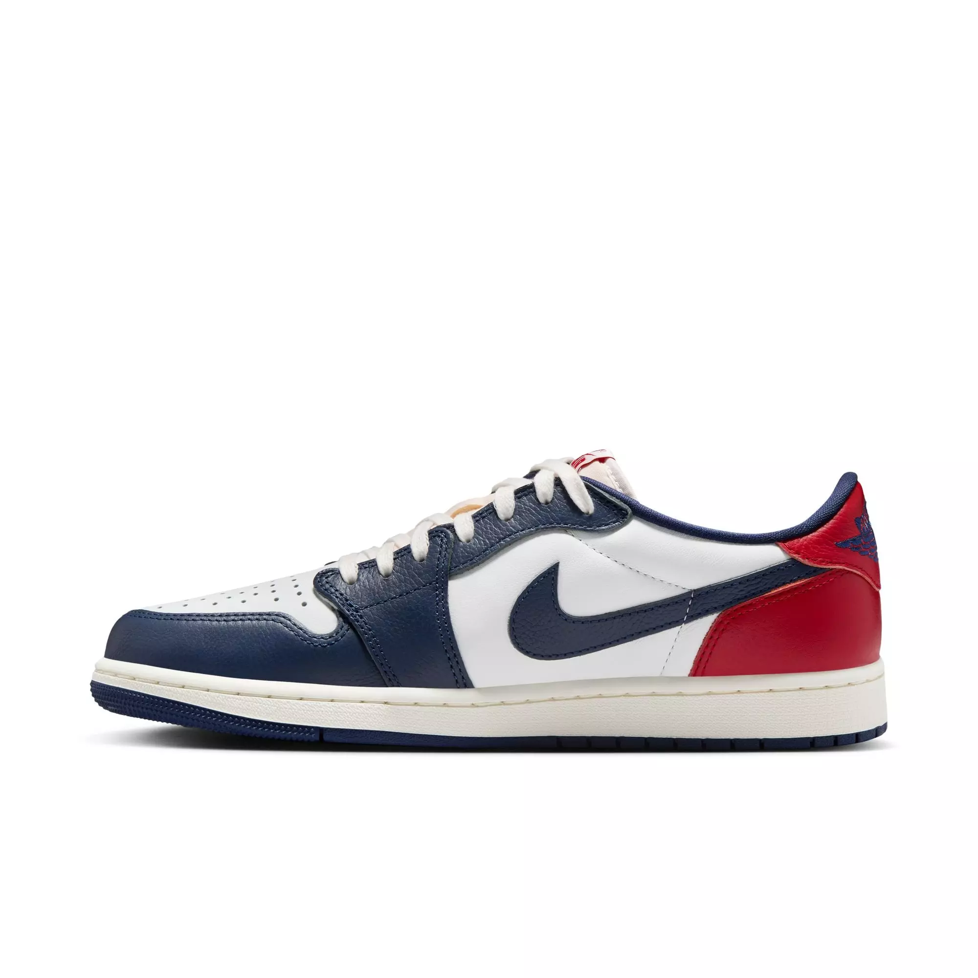 Jordan 1 Retro Low "Howard University" Men's Shoe - SUMMIT WHITE/GYM RED/MIDNIGHT NAVY