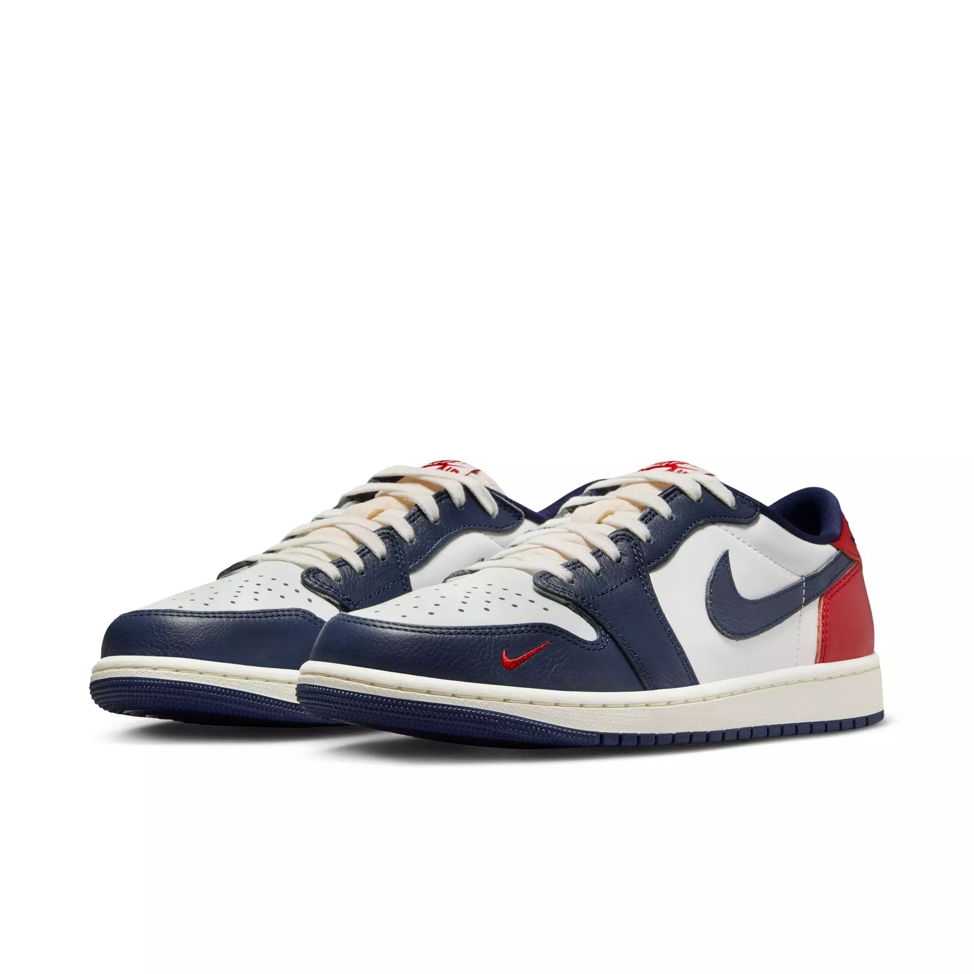 Jordan 1 Retro Low "Howard University" Men's Shoe - SUMMIT WHITE/GYM RED/MIDNIGHT NAVY