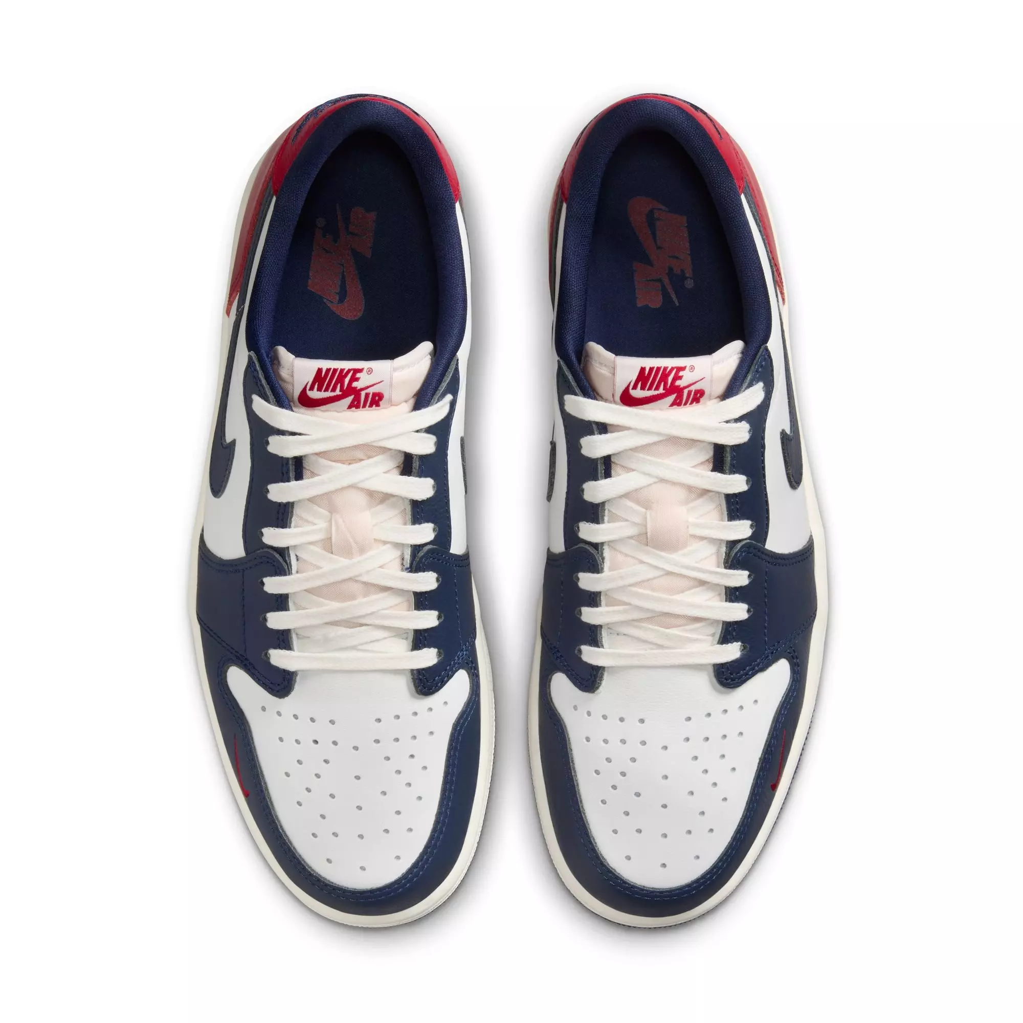 Jordan 1 Retro Low "Howard University" Men's Shoe - SUMMIT WHITE/GYM RED/MIDNIGHT NAVY