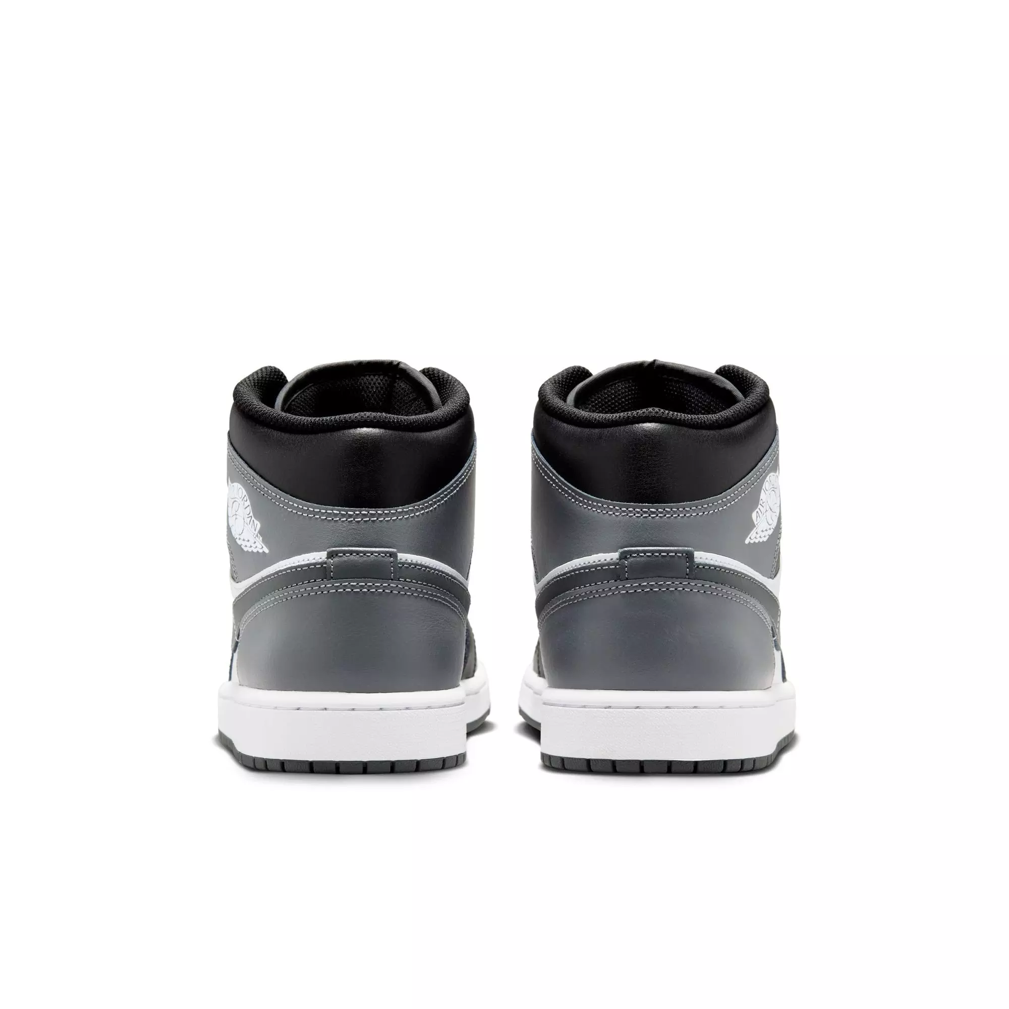 Jordan 1 Mid "Black/Iron Grey/White" Men's Shoe - BLACK/GREY/WHITE