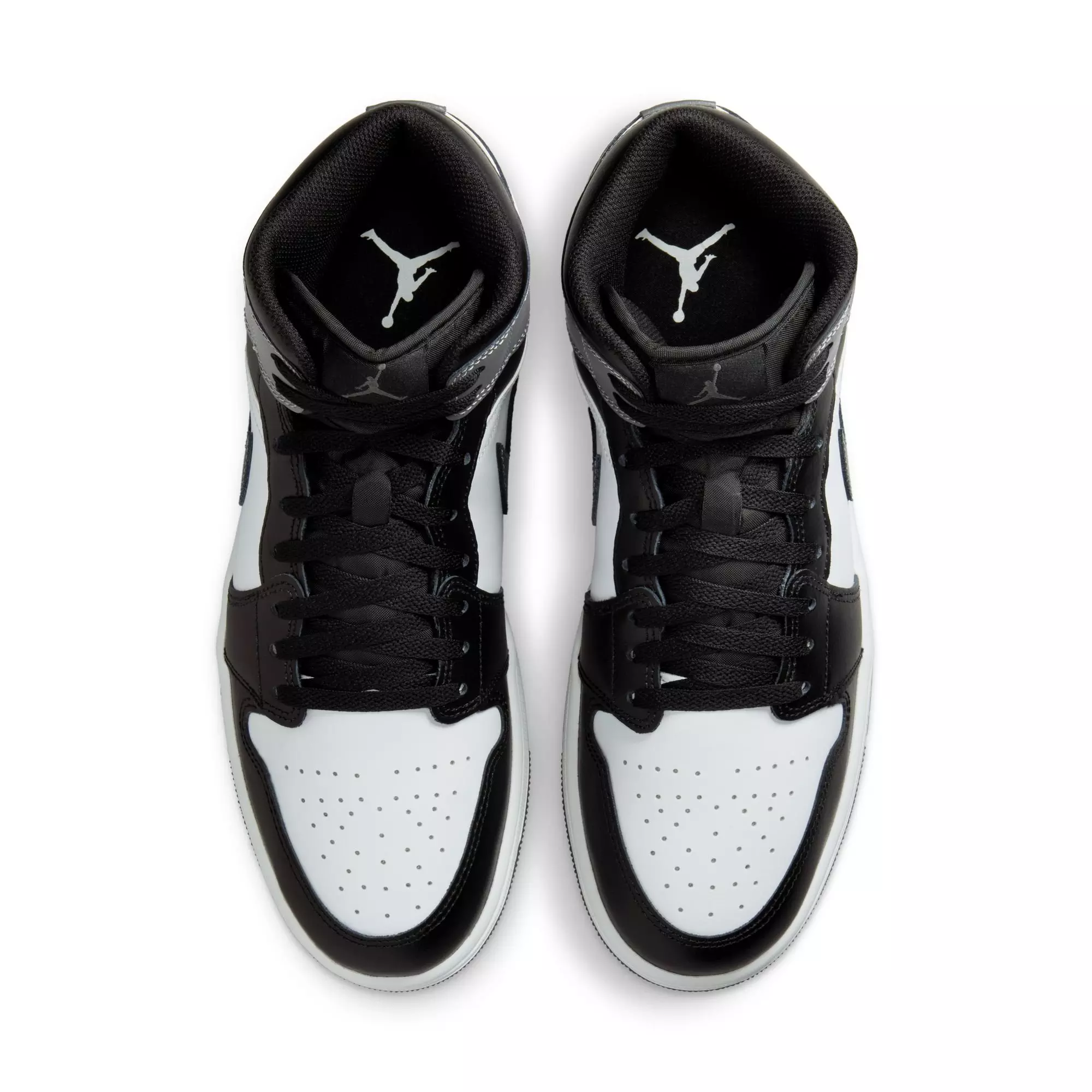 Jordan 1 Mid "Black/Iron Grey/White" Men's Shoe - BLACK/GREY/WHITE