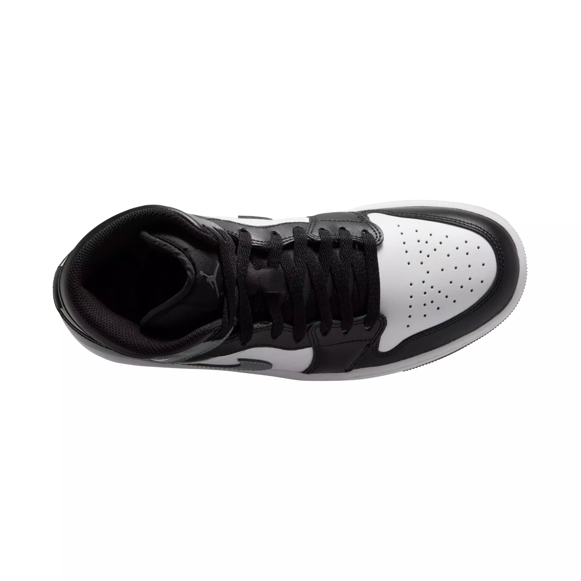 Jordan 1 Mid "Black/Iron Grey/White" Men's Shoe - BLACK/GREY/WHITE