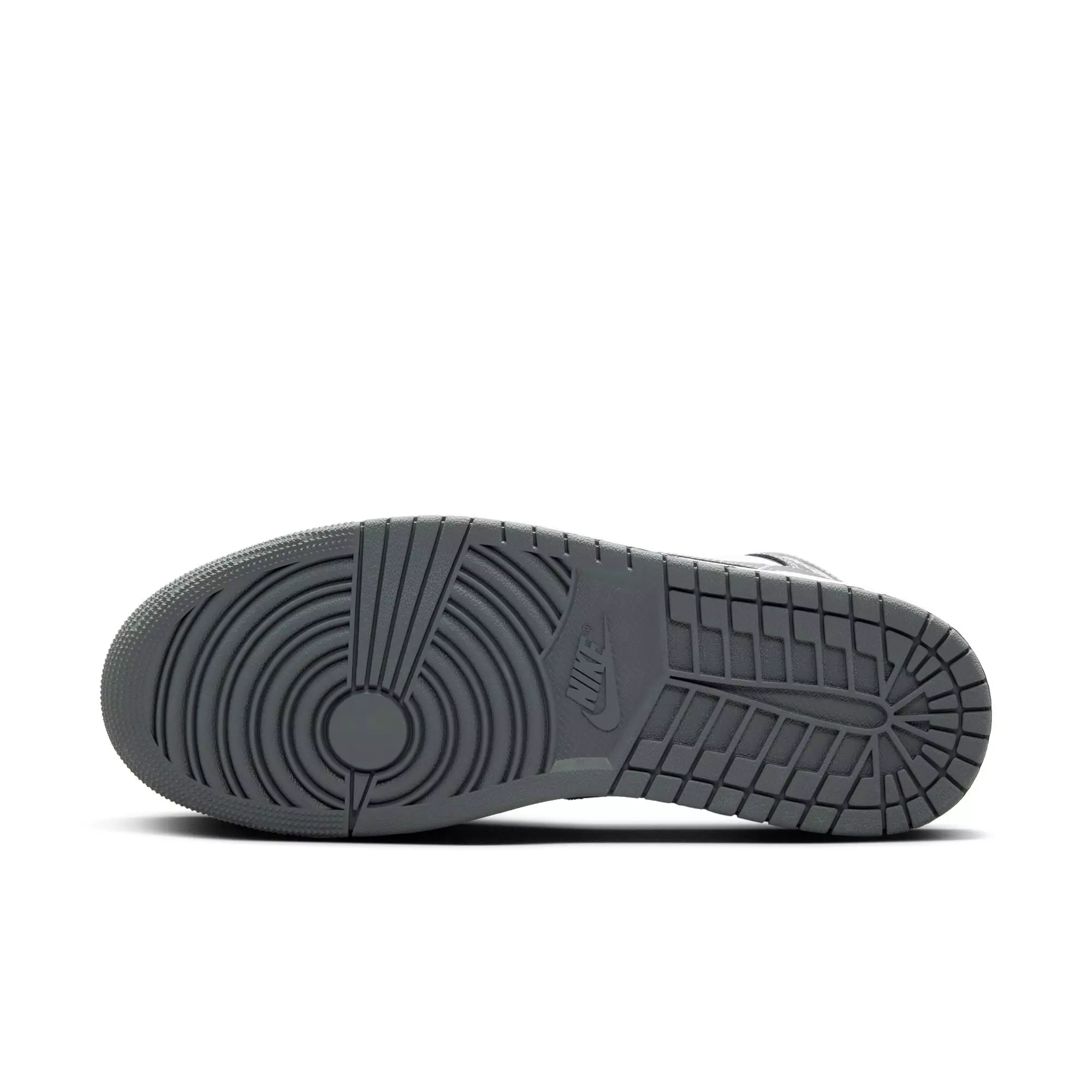 Jordan 1 Mid "Black/Iron Grey/White" Men's Shoe - BLACK/GREY/WHITE