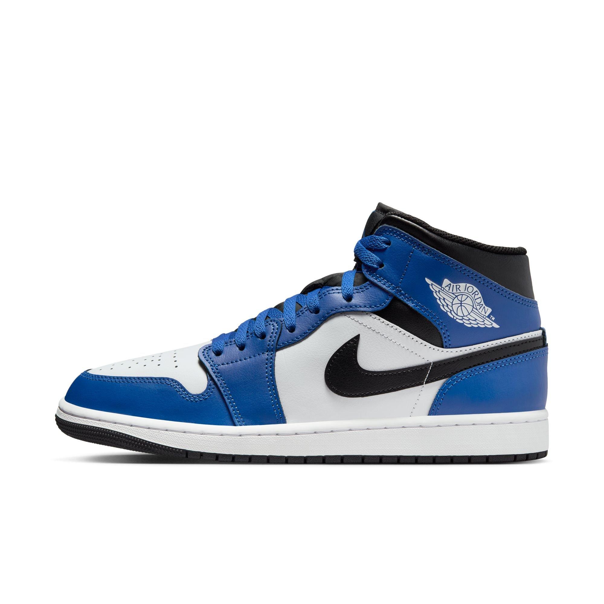 Jordan 1 Mid Men's "Game Royal/Black/White" Shoe