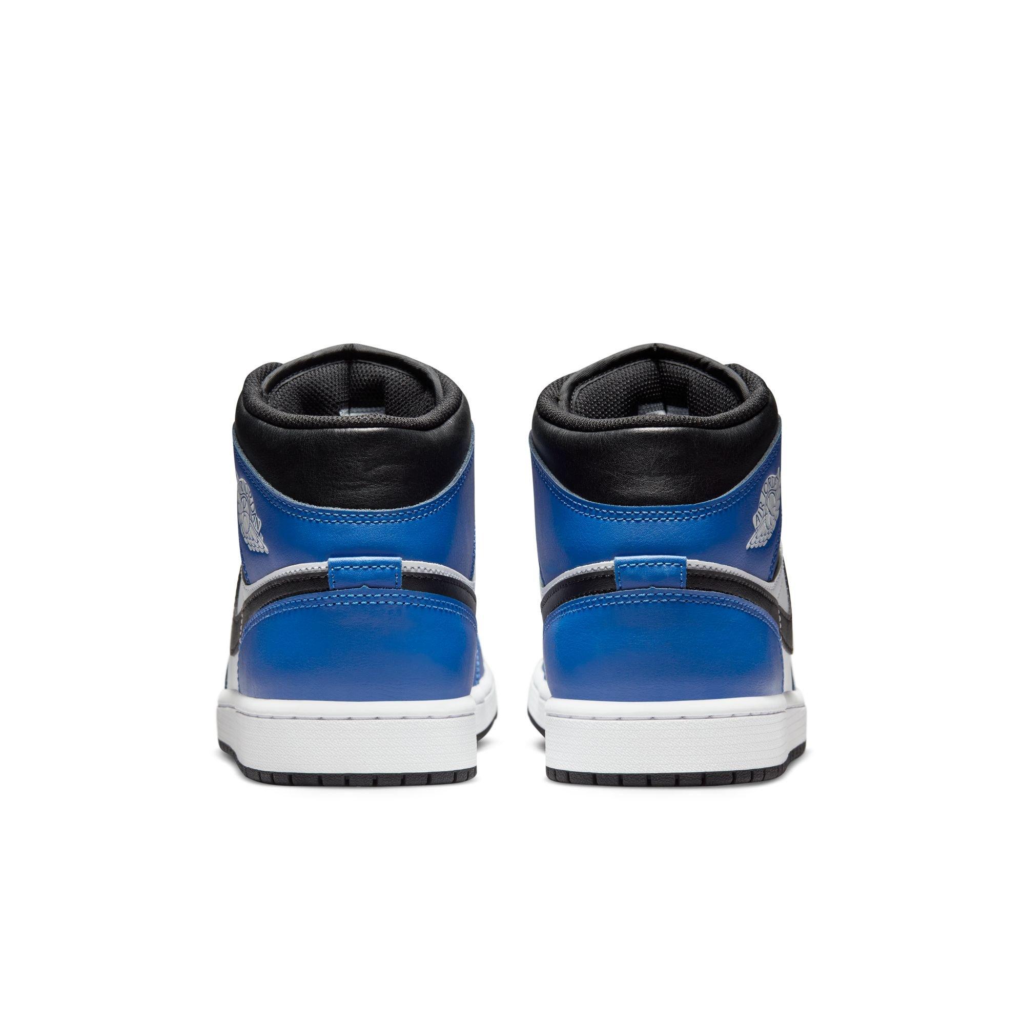 Jordan 1 Mid Men's "Game Royal/Black/White" Shoe