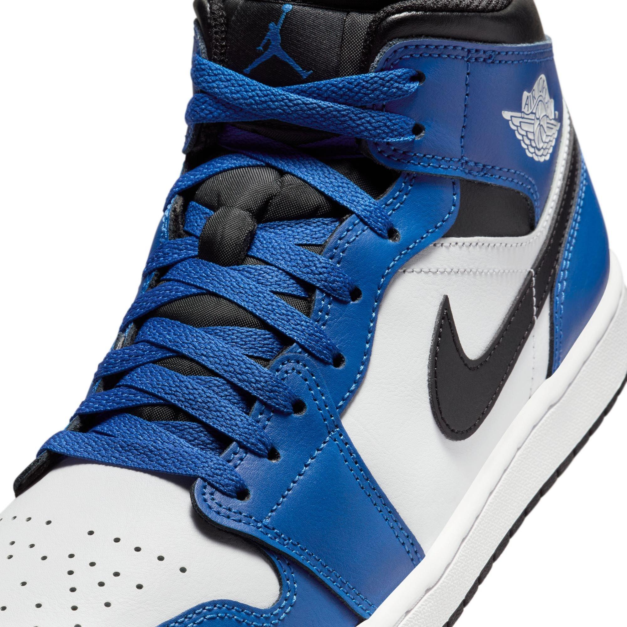 Jordan 1 Mid Men's "Game Royal/Black/White" Shoe