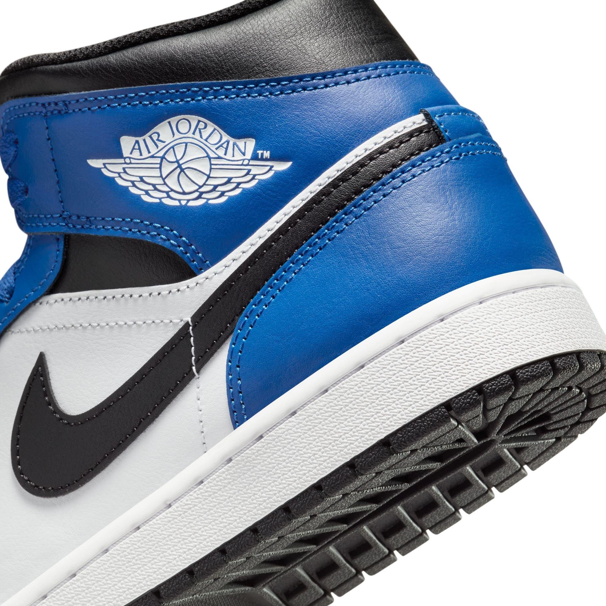 Jordan 1 Mid Men's "Game Royal/Black/White" Shoe