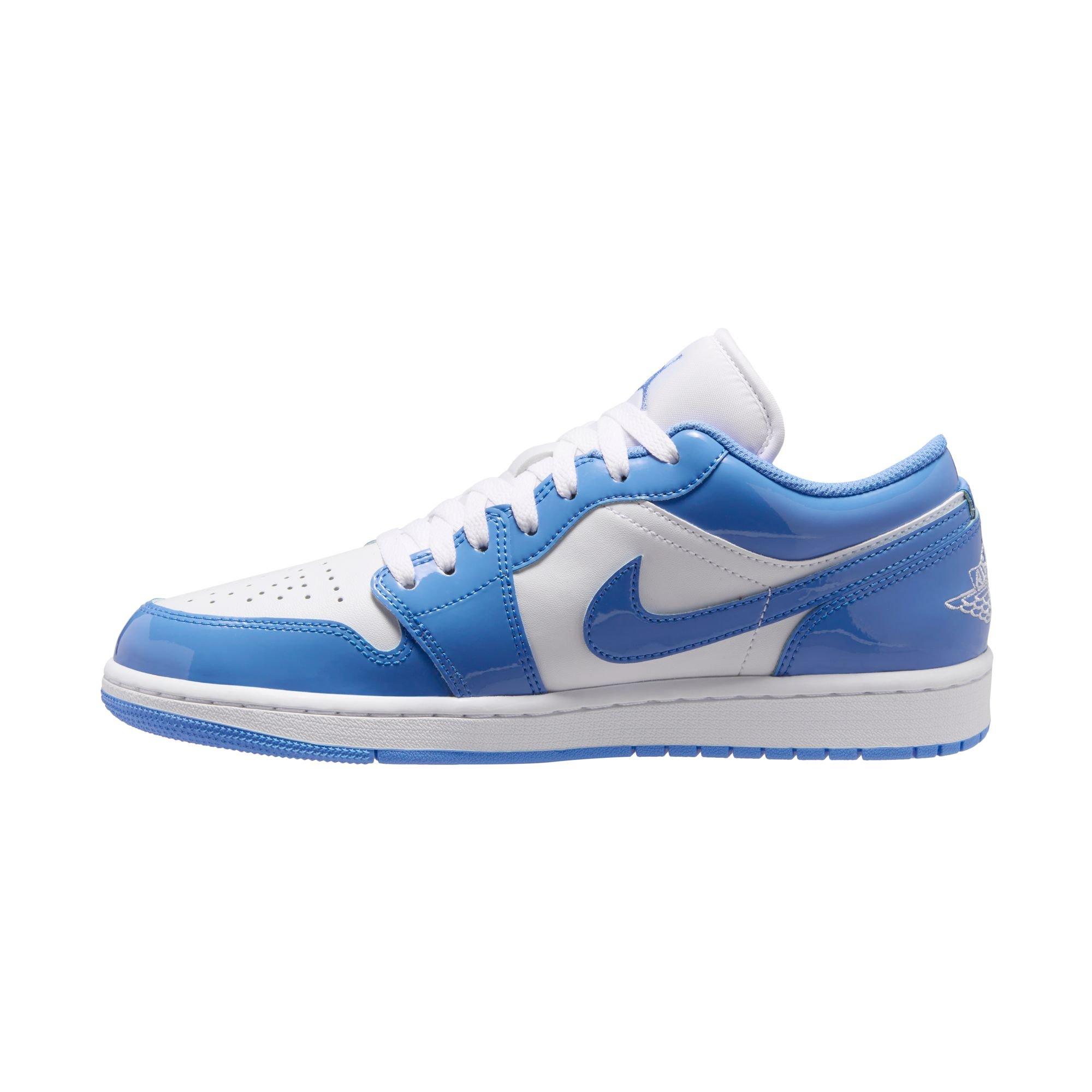 Jordan 1 Low SE "White/Legend Blue" Men's Shoe - WHITE/LT BLUE Thumbnail View 4