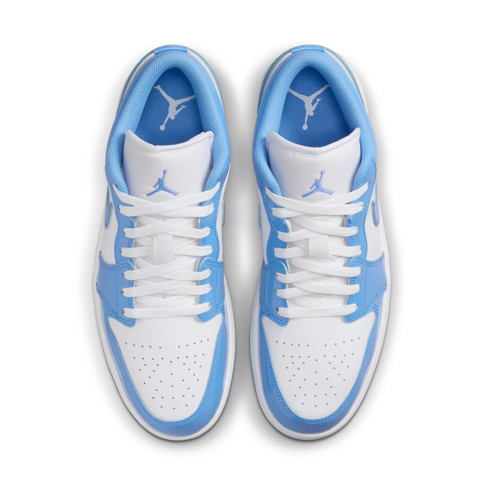 Jordan 1 Low SE "White/Legend Blue" Men's Shoe - WHITE/LT BLUE Thumbnail View 7