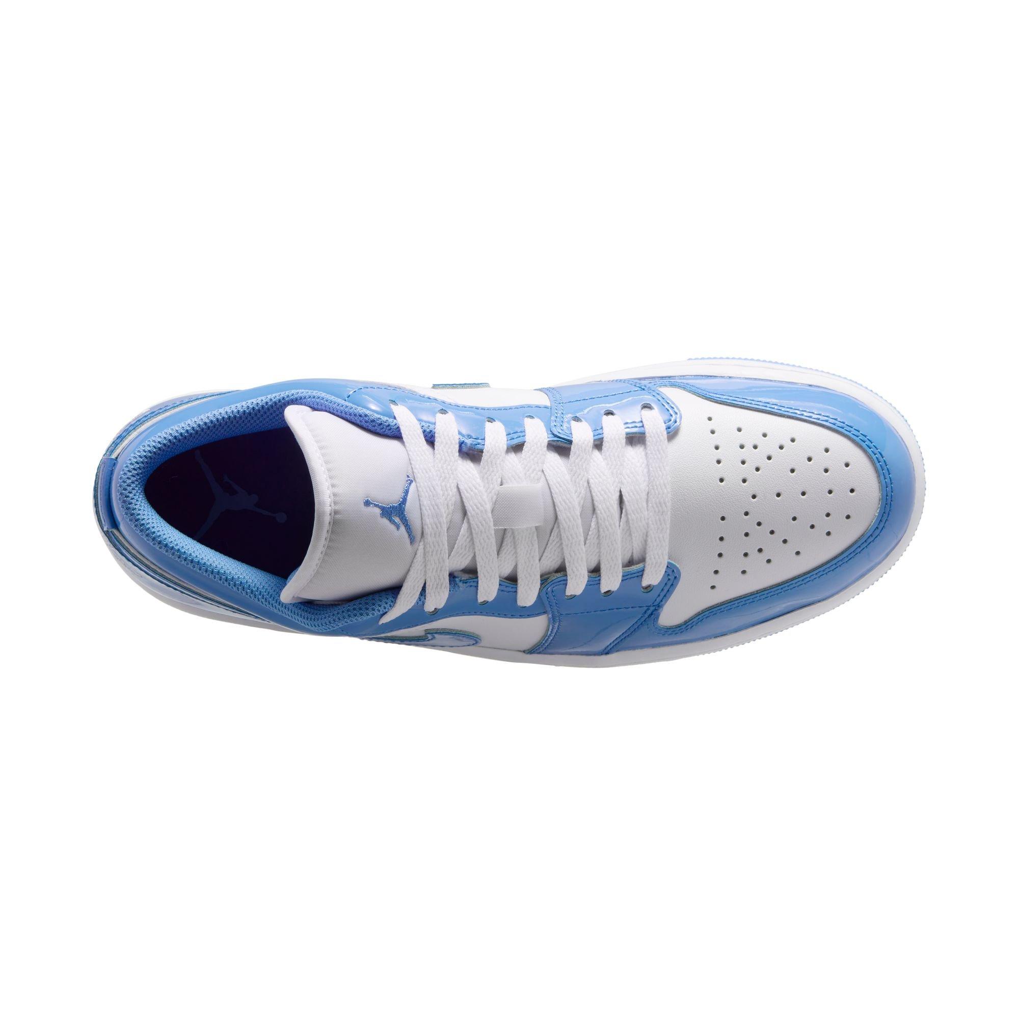 Jordan 1 Low SE "White/Legend Blue" Men's Shoe - WHITE/LT BLUE Thumbnail View 9
