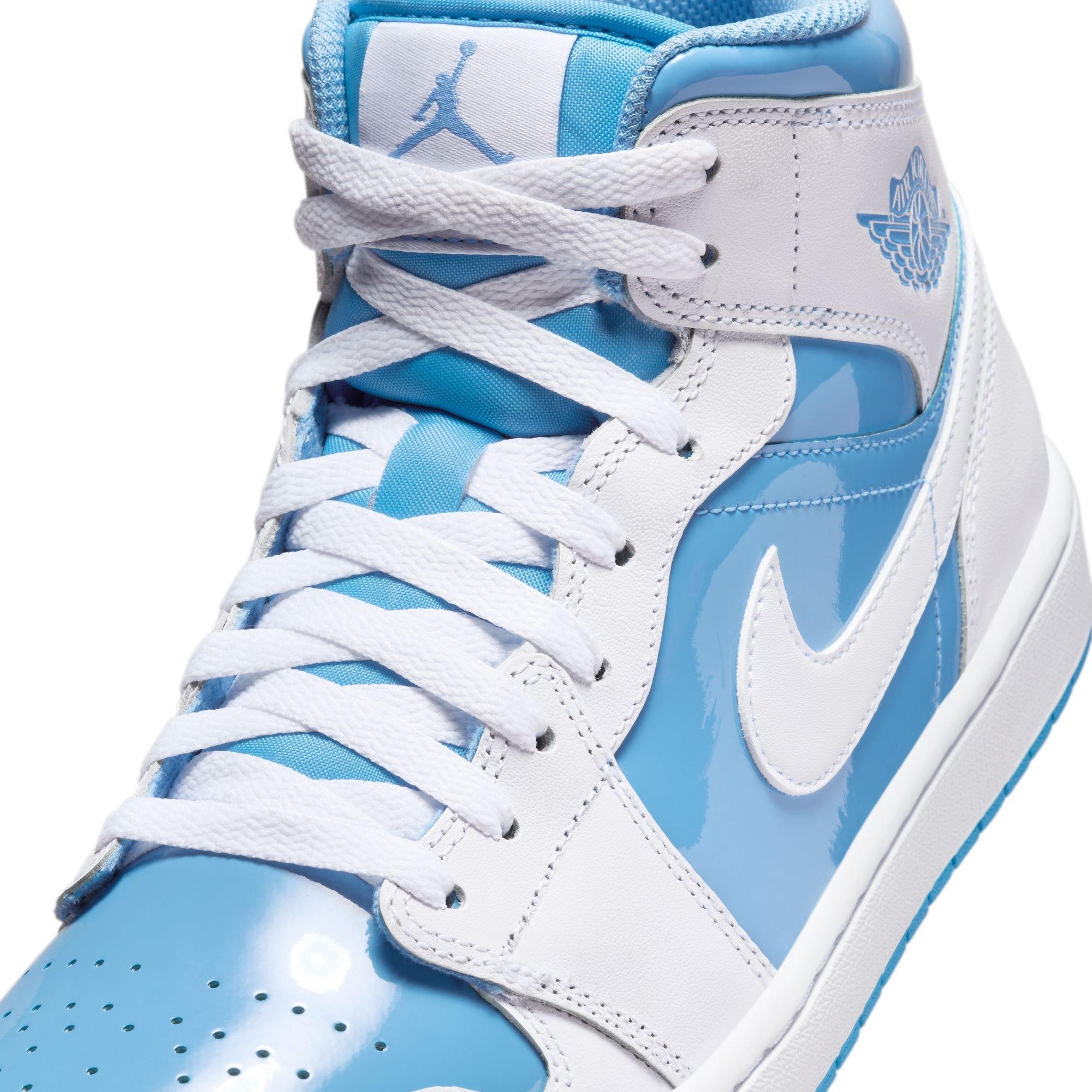Jordan 1 Mid SE "White/Legend Blue" Men's Shoe - WHITE/BLUE Thumbnail View 10