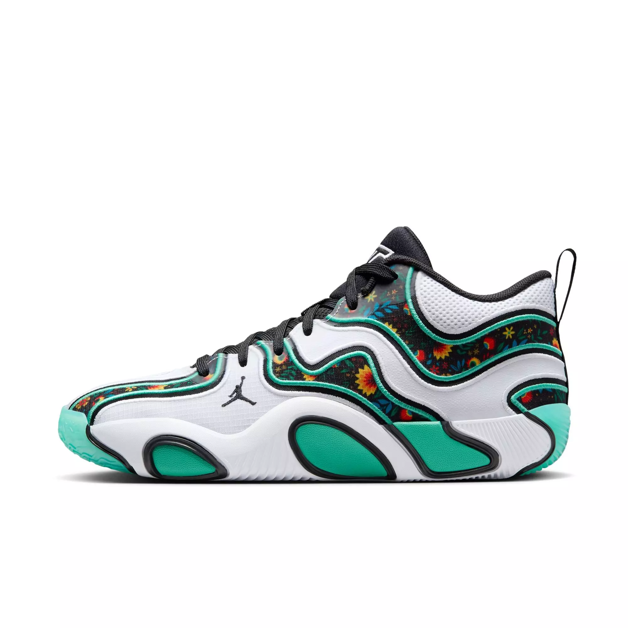 Jordan Tatum 3 "Welcome to the Garden" Men's Basketball Shoe - WHITE/BLACK/KINETIC GREEN