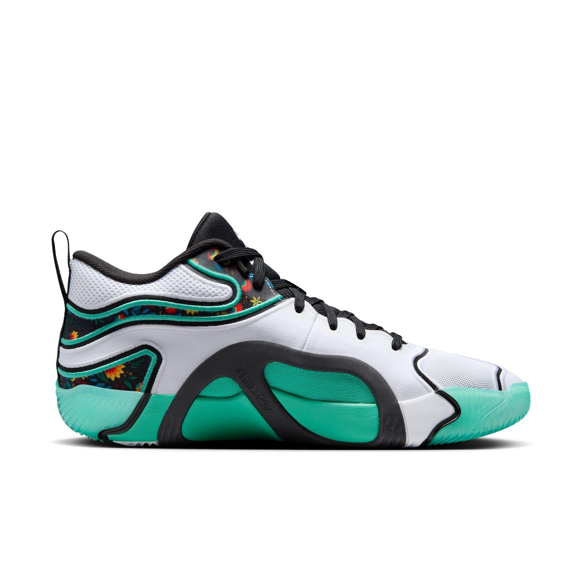 Jordan Tatum 3 "Welcome to the Garden" Men's Basketball Shoe - WHITE/BLACK/KINETIC GREEN Thumbnail View 2