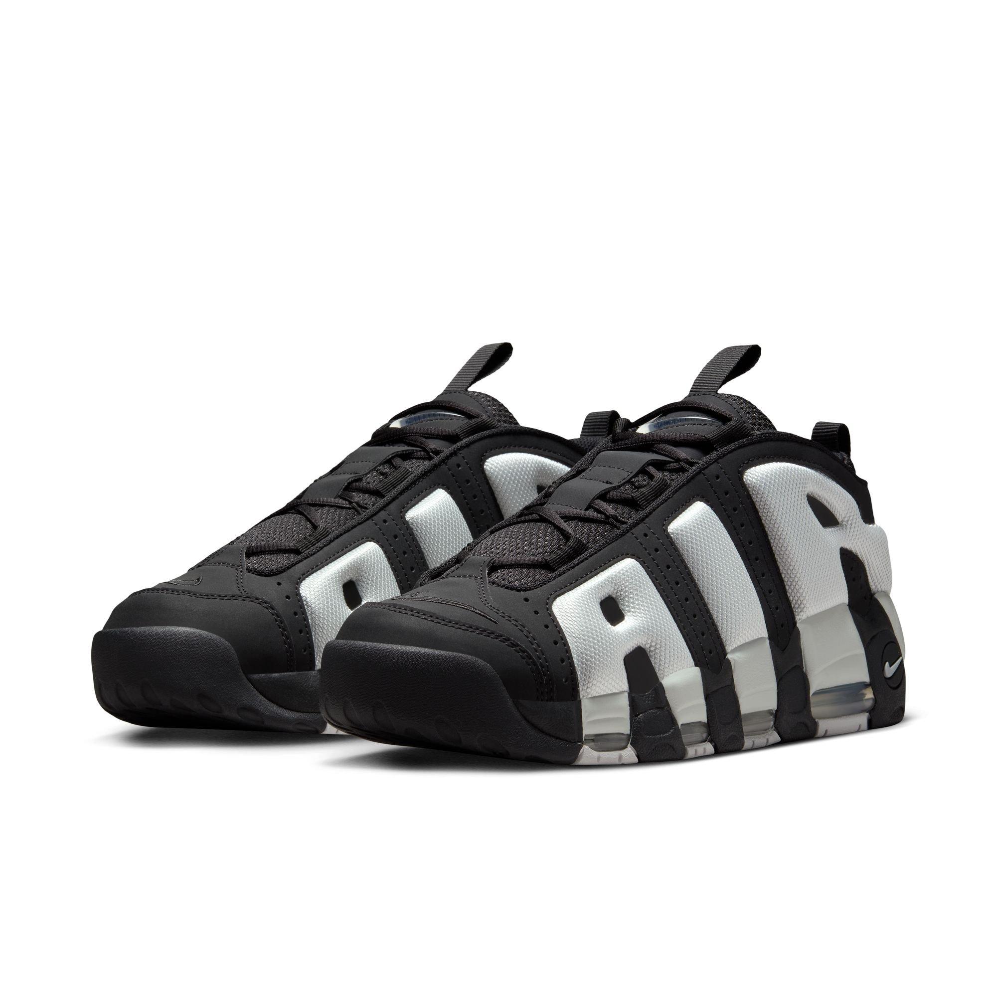 Nike Scottie Pippen Air More Uptempo Low "Black/Photon Dust/Metallic Silver" Men's Shoe - BLACK/WHITE Thumbnail View 5