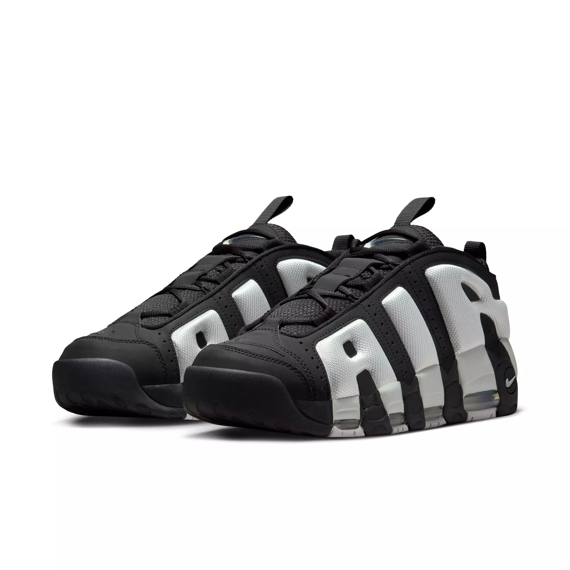 Nike Scottie Pippen Air More Uptempo Low "Black/Photon Dust/Metallic Silver" Men's Shoe - BLACK/WHITE