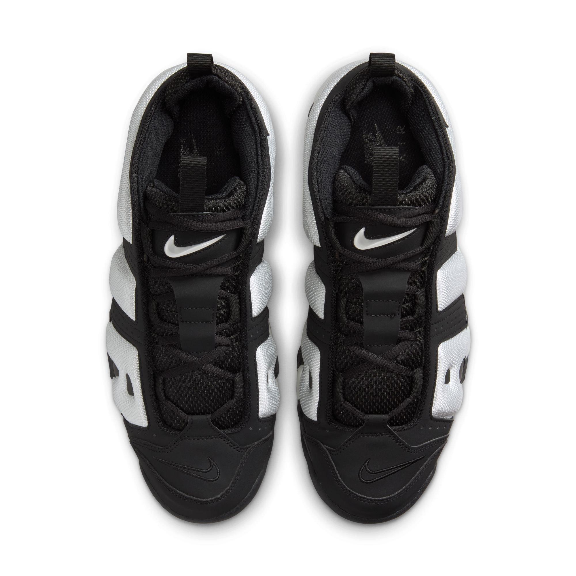Nike Scottie Pippen Air More Uptempo Low "Black/Photon Dust/Metallic Silver" Men's Shoe - BLACK/WHITE Thumbnail View 7
