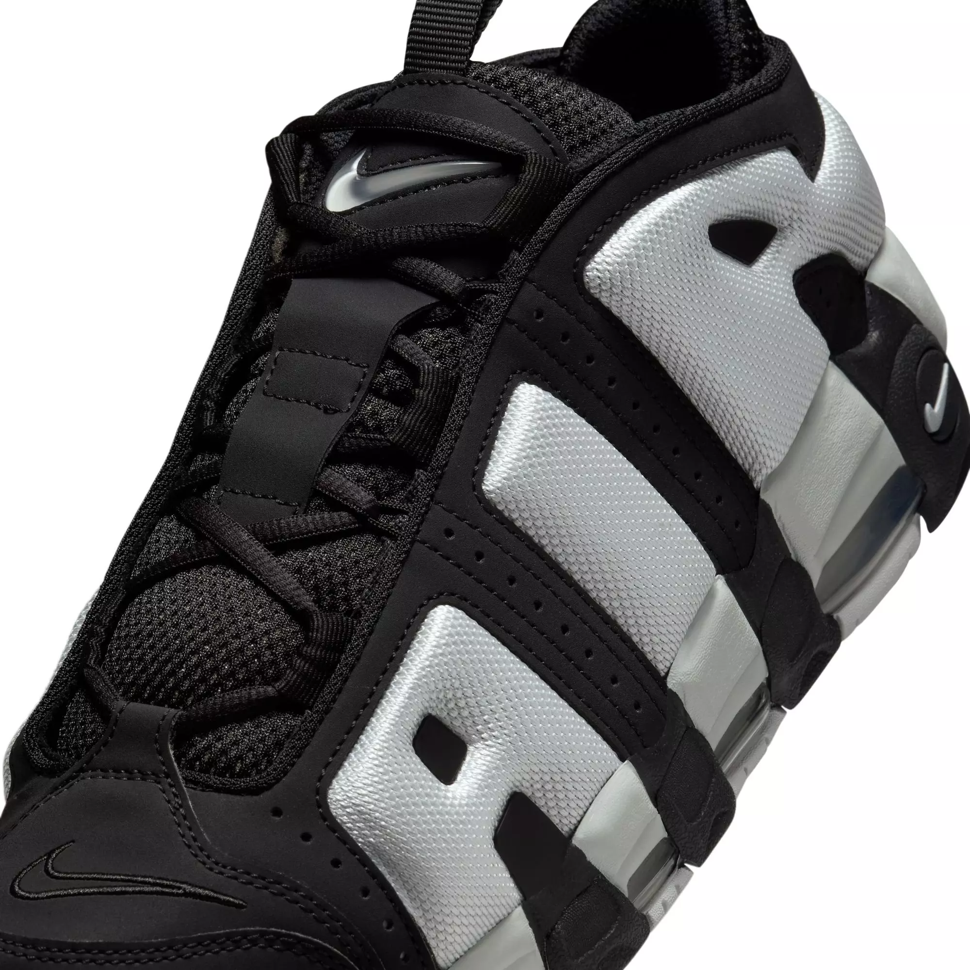 Nike Scottie Pippen Air More Uptempo Low "Black/Photon Dust/Metallic Silver" Men's Shoe - BLACK/WHITE