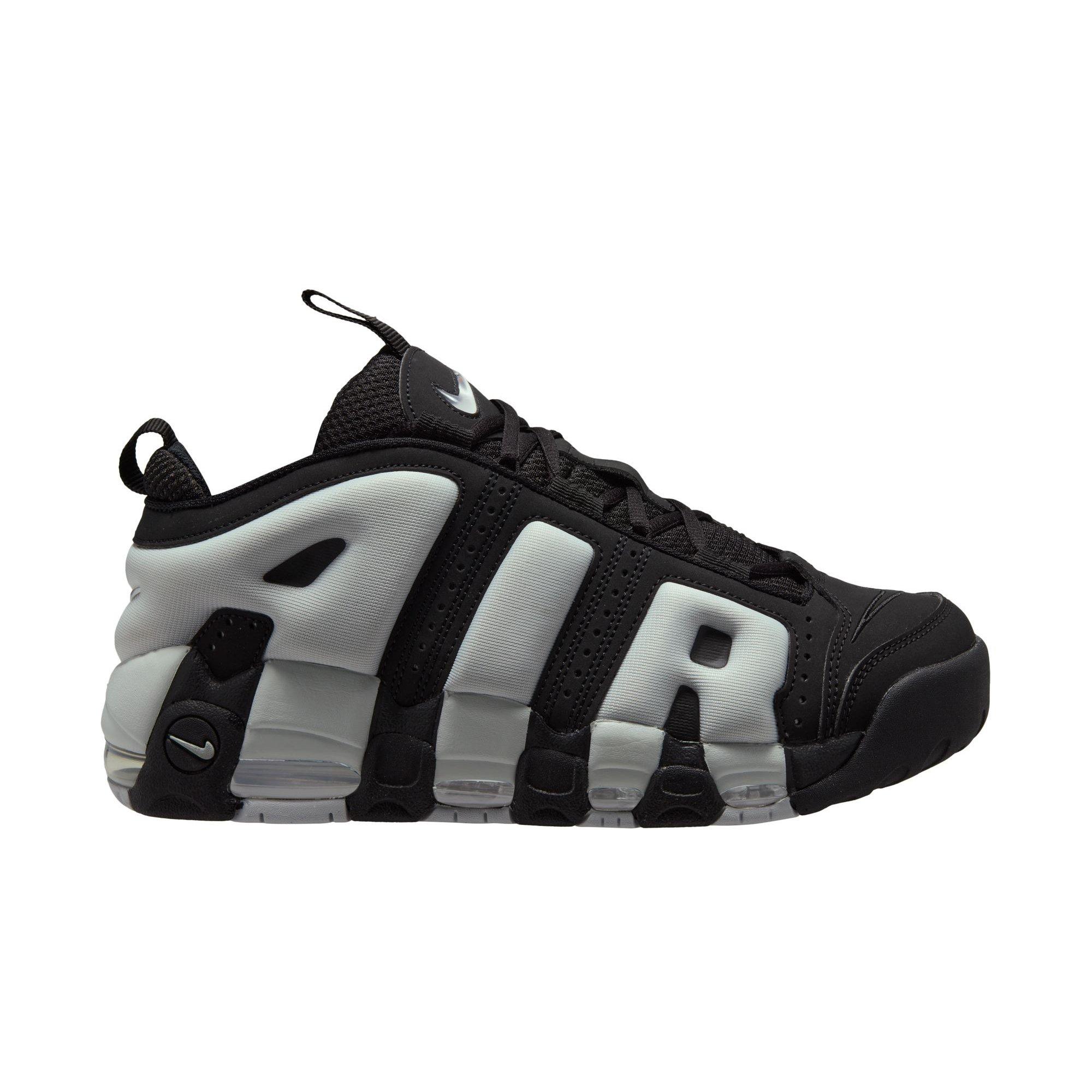 Nike Scottie Pippen Air More Uptempo Low "Black/Photon Dust/Metallic Silver" Men's Shoe - BLACK/WHITE Thumbnail View 1