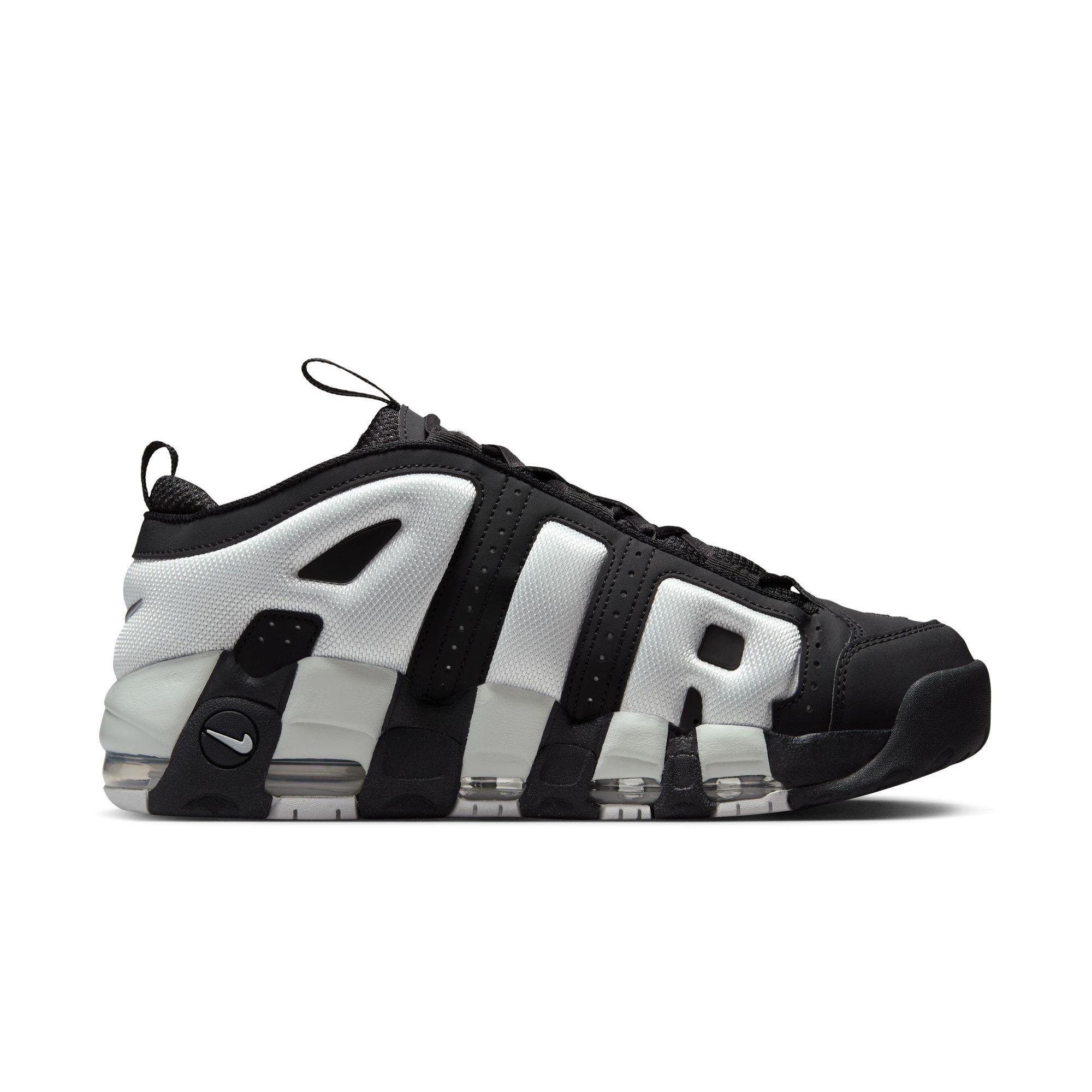 Nike Scottie Pippen Air More Uptempo Low "Black/Photon Dust/Metallic Silver" Men's Shoe - BLACK/WHITE Thumbnail View 2