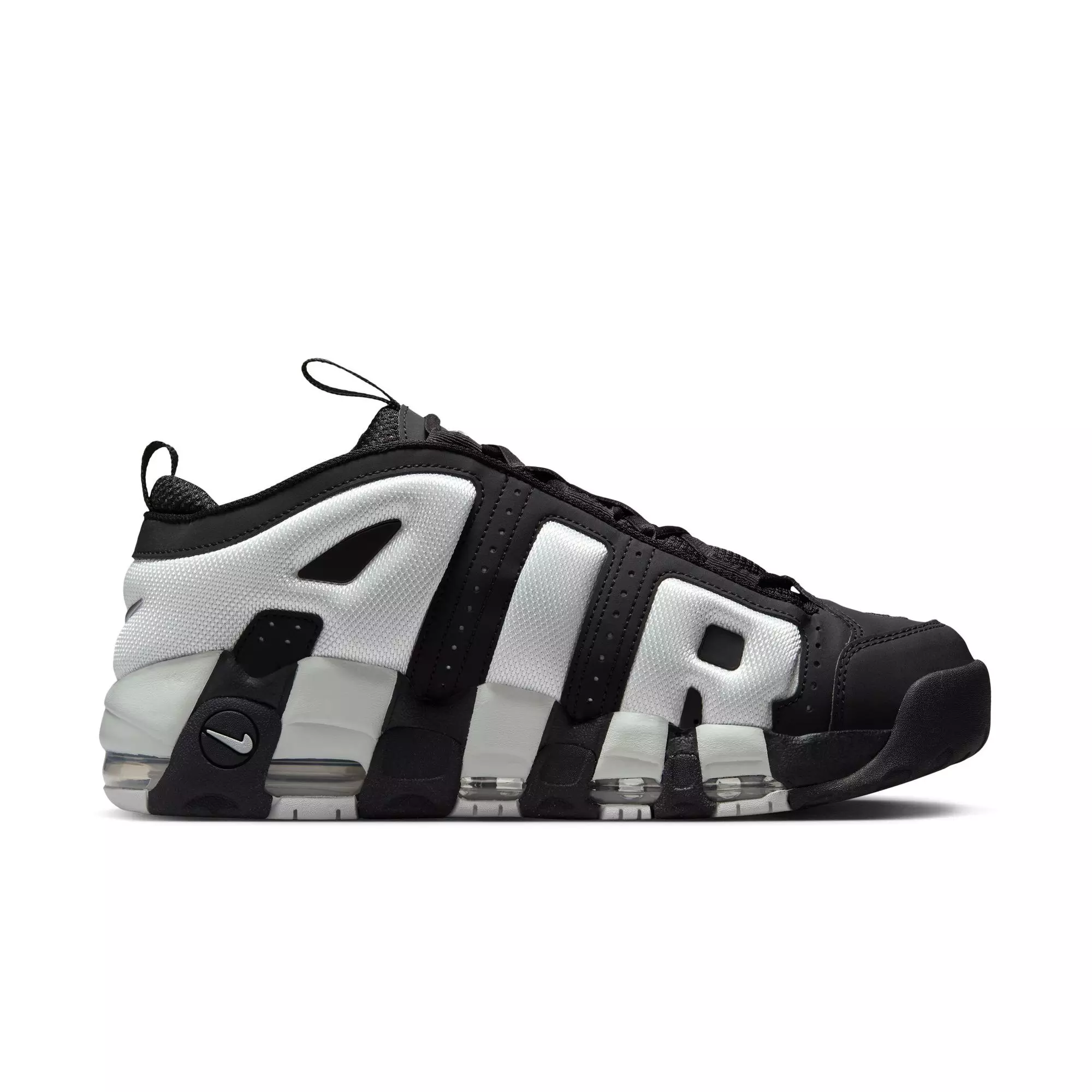 Nike Scottie Pippen Air More Uptempo Low "Black/Photon Dust/Metallic Silver" Men's Shoe - BLACK/WHITE