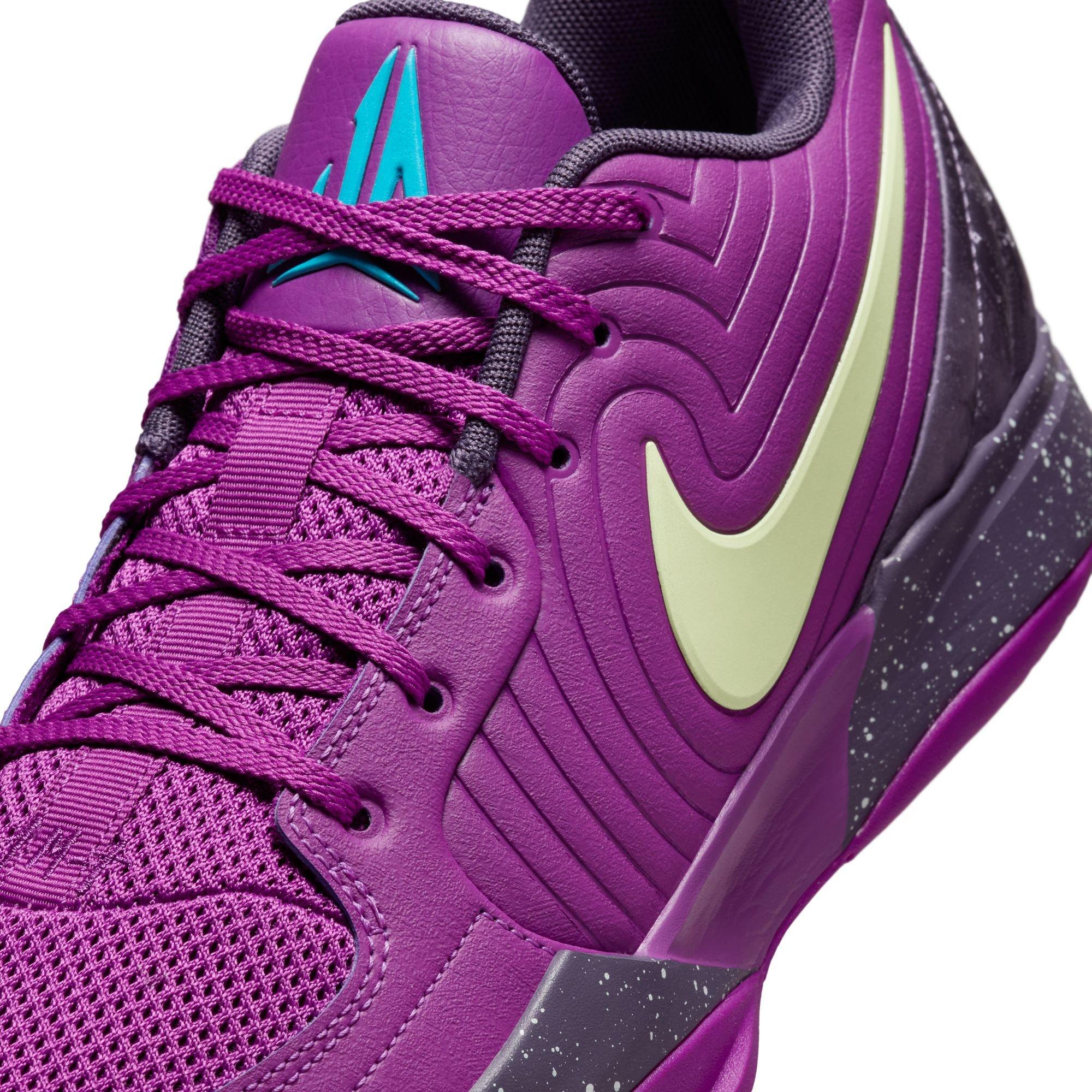 Nike Ja 2 "Purple Sky" Men's Basketball Shoe - BOLD BERRY/BALTIC BLUE/LEMON TWIST Thumbnail View 4