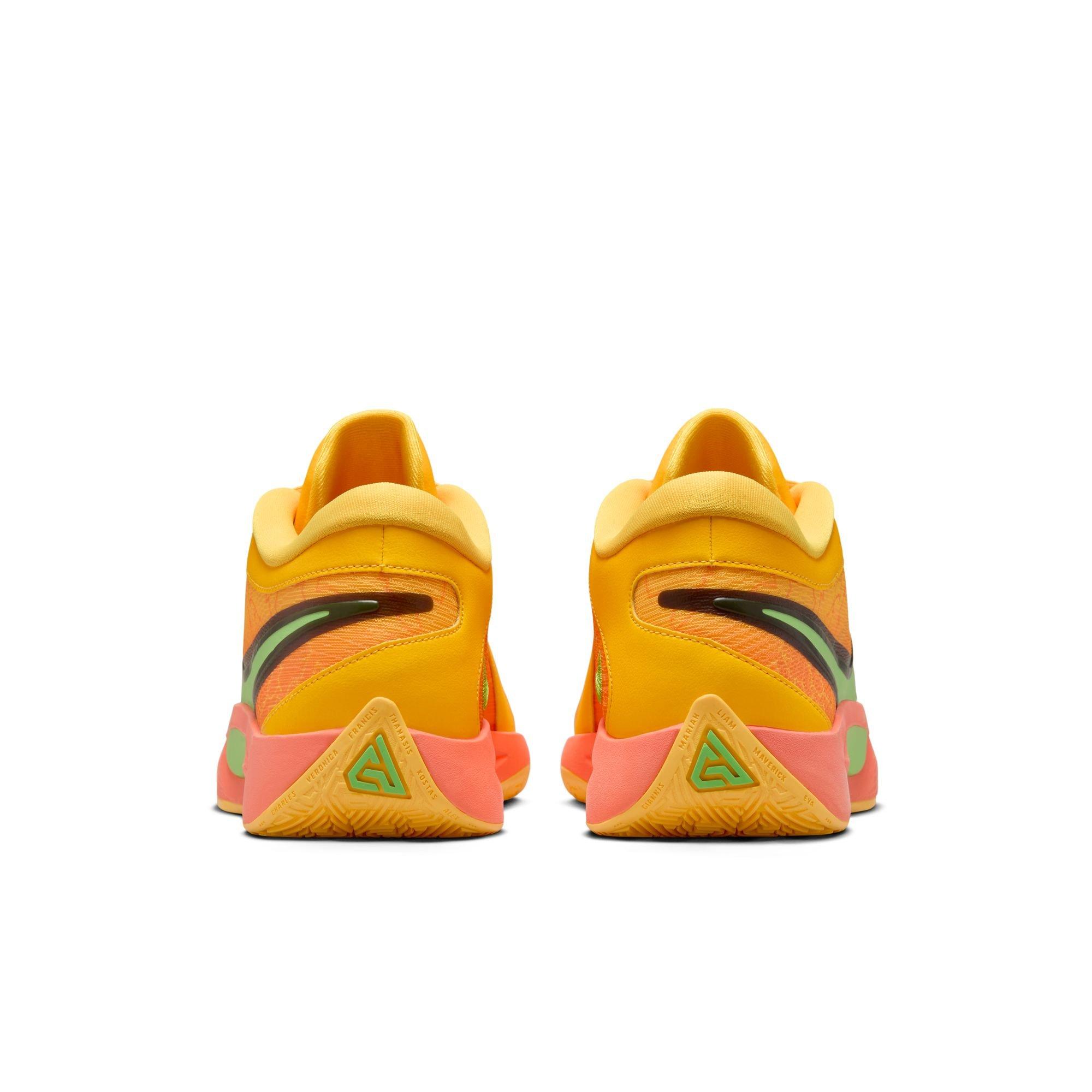 Nike Freak 6 "Fright Night" Men's Basketball Shoe - WILD MANGO/ACTION GREEN/BLACK Thumbnail View 9