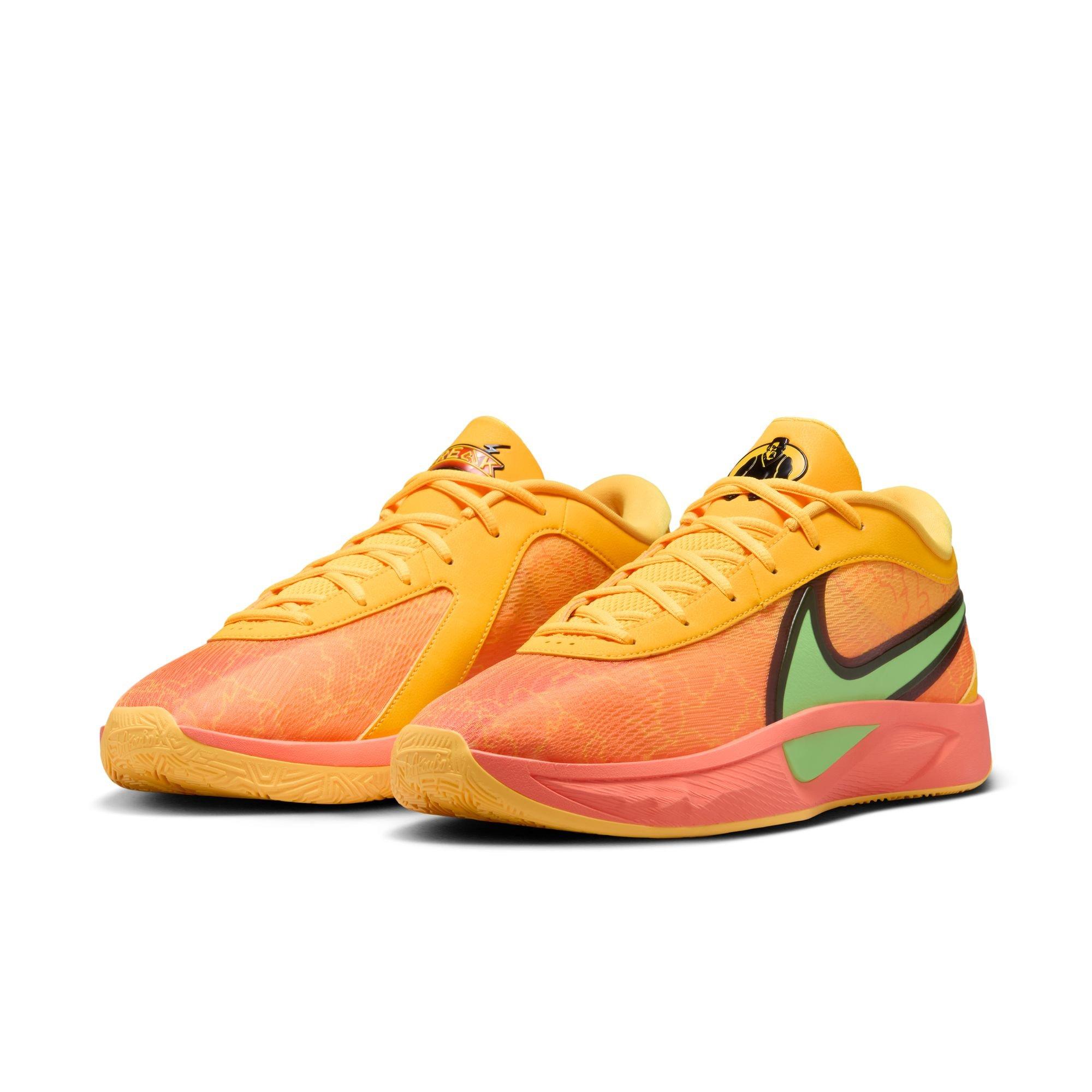 Nike Freak 6 "Fright Night" Men's Basketball Shoe - WILD MANGO/ACTION GREEN/BLACK Thumbnail View 3