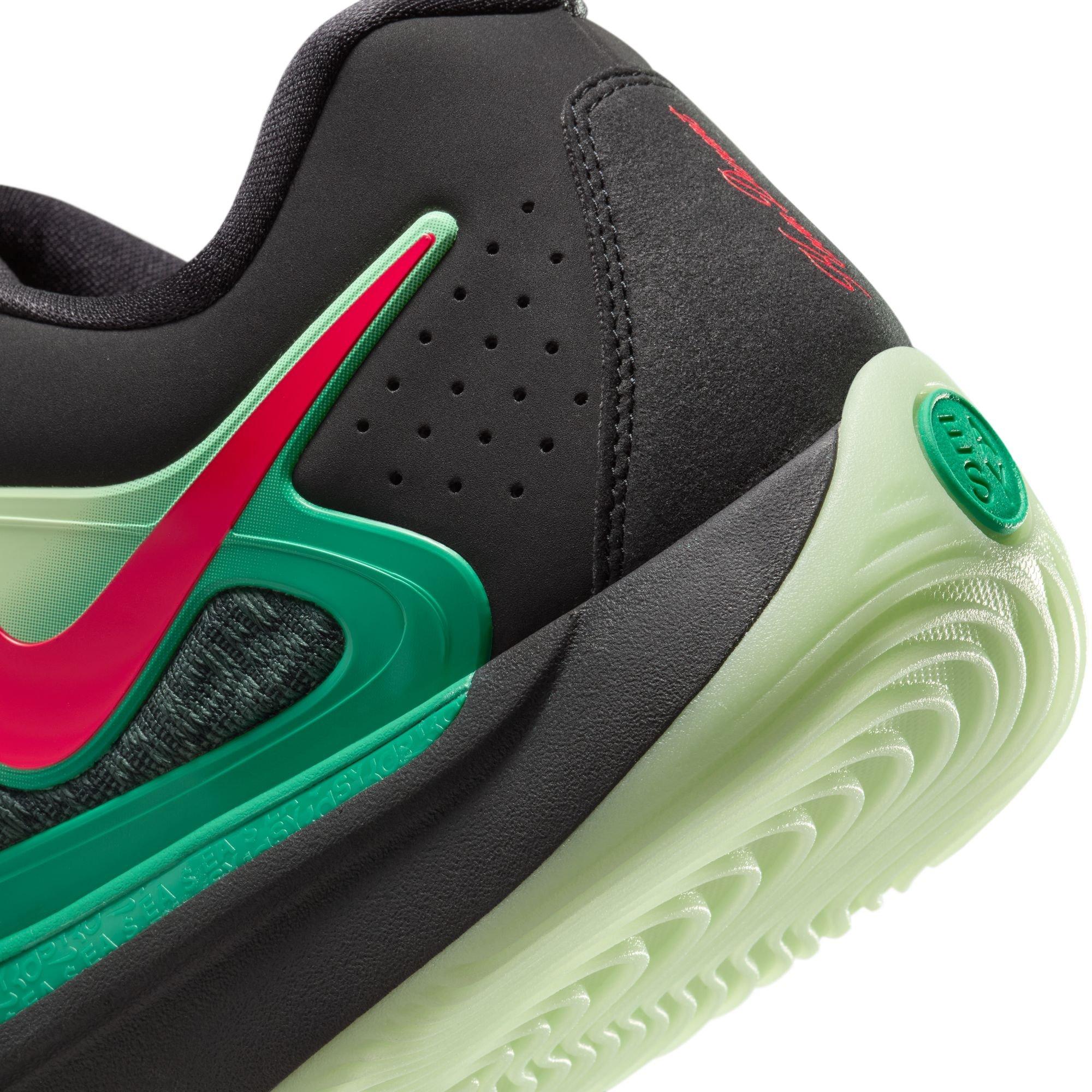 Nike KD17 "Easy Money Sniper" Men's Basketball Shoe - BLACK/BRIGHT CRIMSON/VINTAGE GREEN Thumbnail View 8