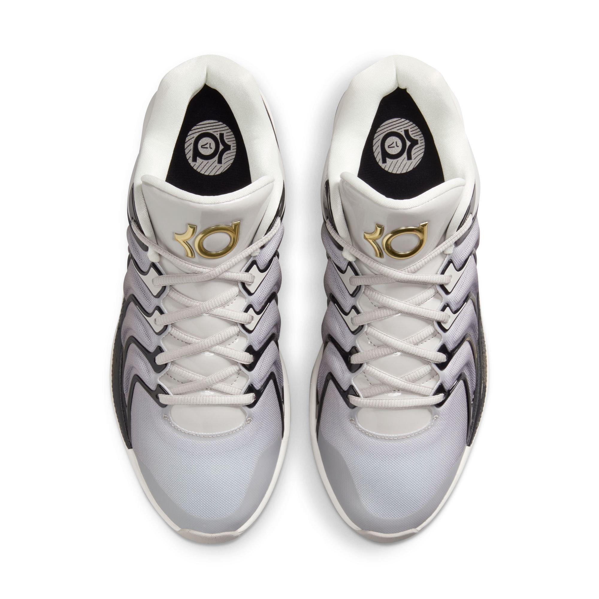 Nike KD17 "NYE" Men's Basketball Shoe - IRON ORE/METALLIC GOLD/BLACK Thumbnail View 9